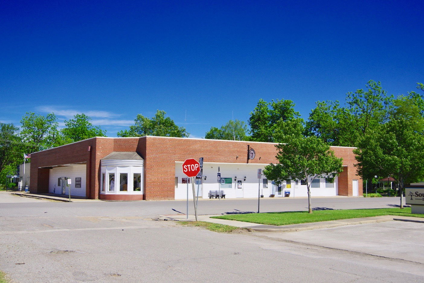 City Hall in Gideon, Missouri, United States.