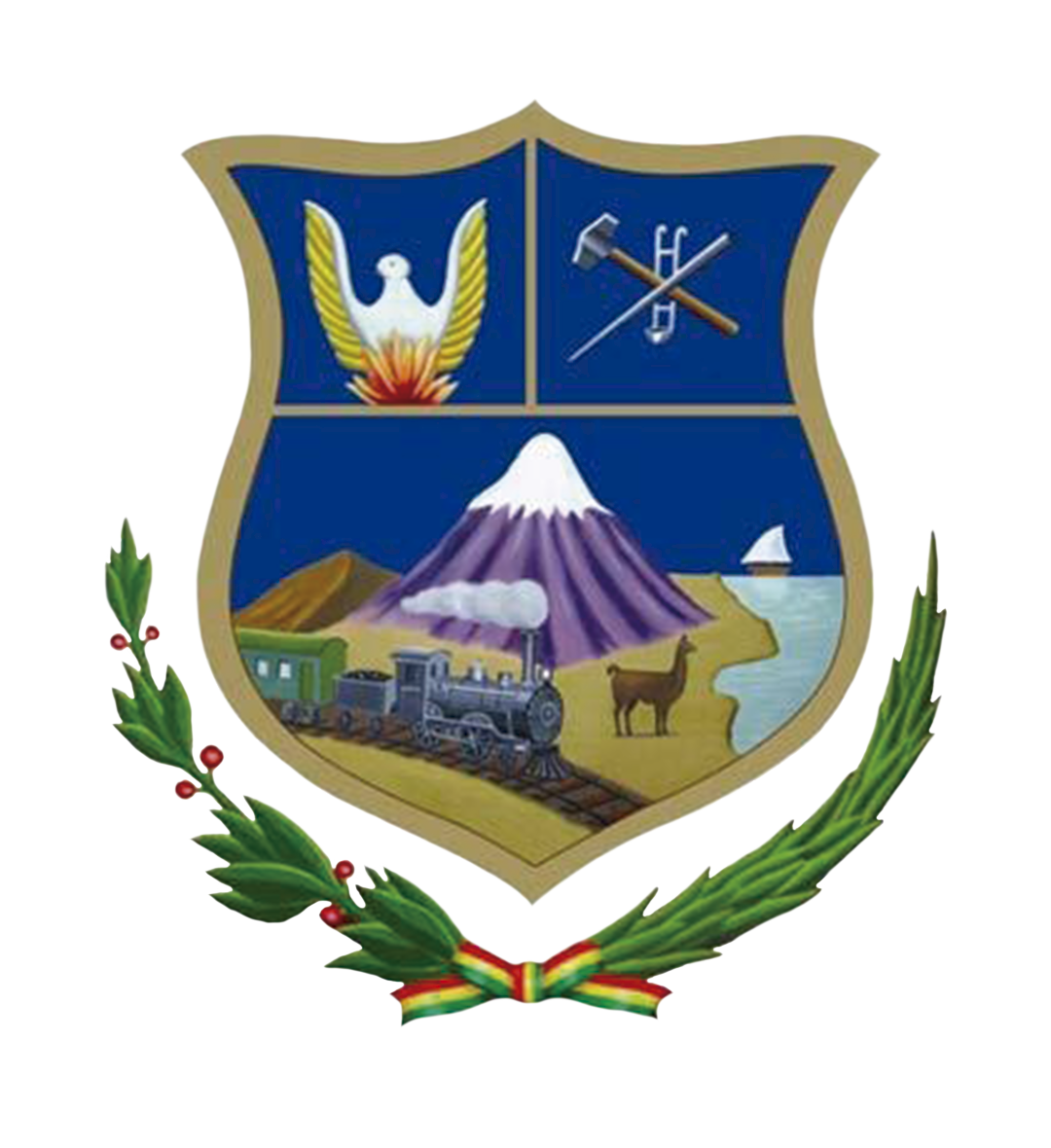 Escudo del departamento y la ciudad de Oruro
