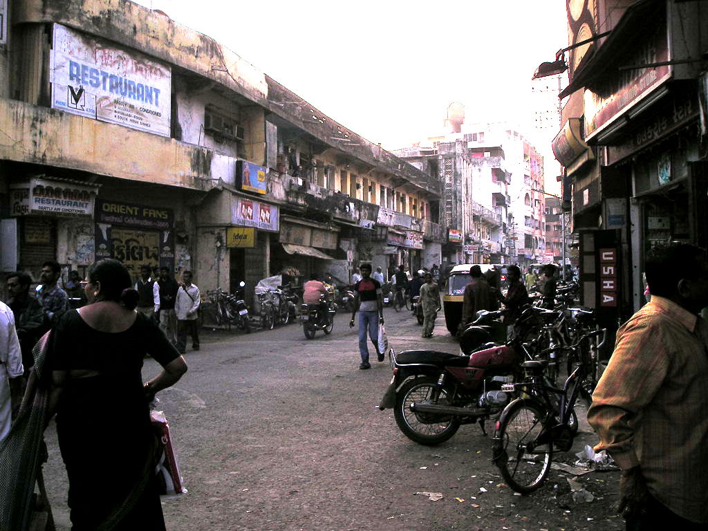 A street in Valsad, India.
