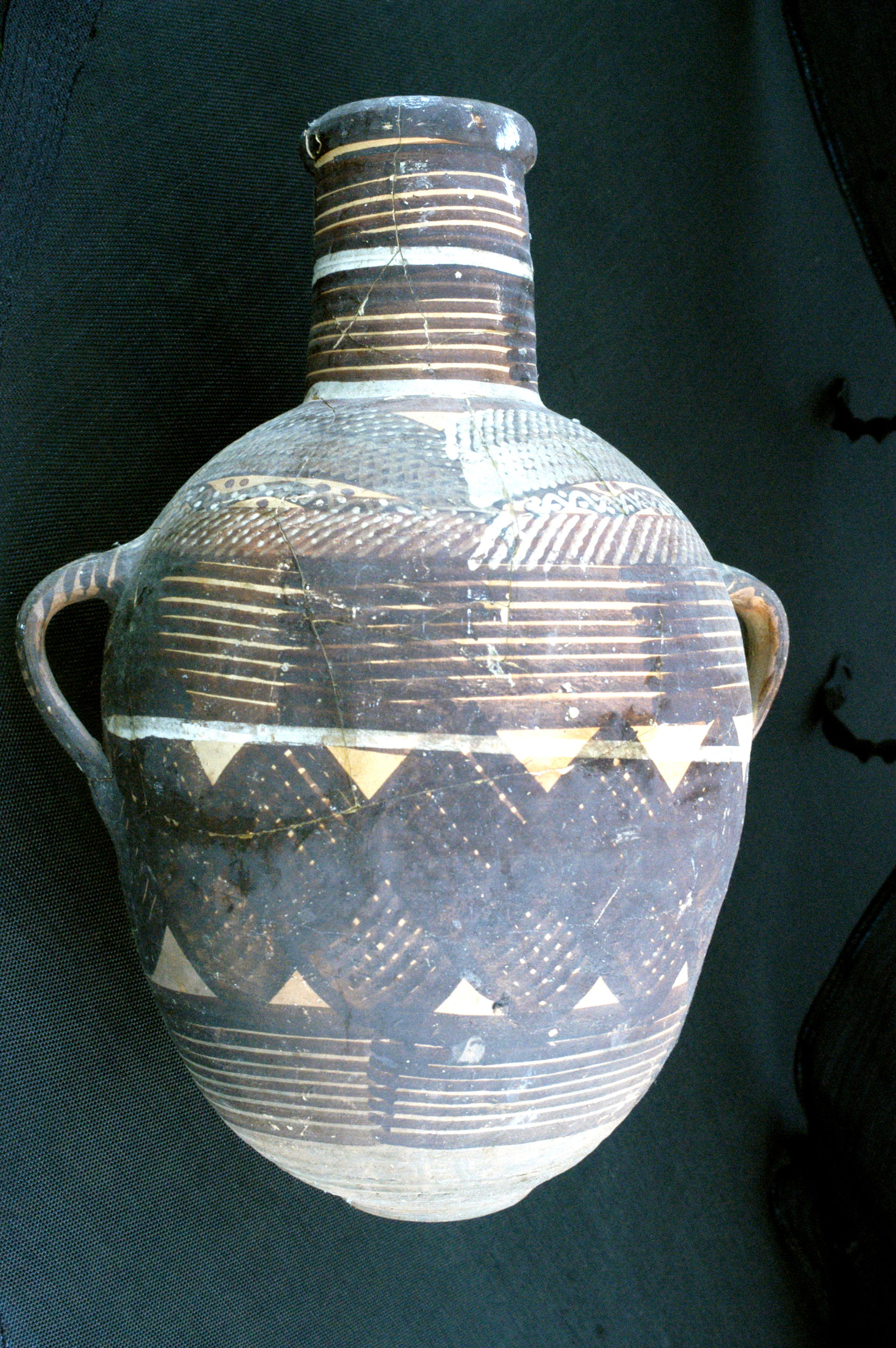 Water pot made in Nabtiyet, Lebanon. 1961. 30 inches tall.