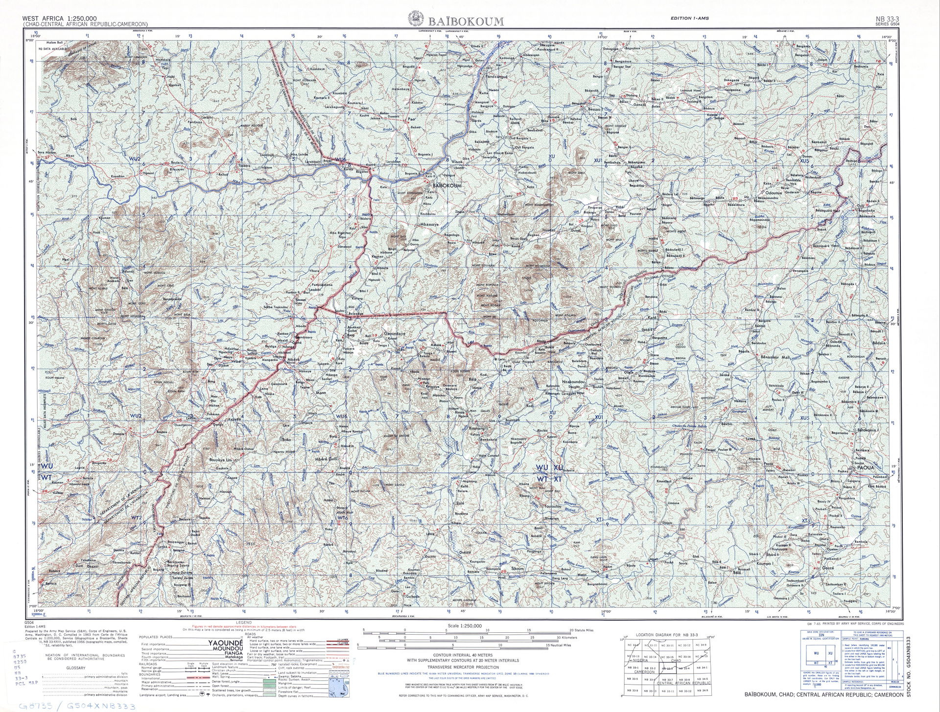 NB 33-3 Baibokoum - (7.2 MB) - West Africa, Series N504, 1:250,…