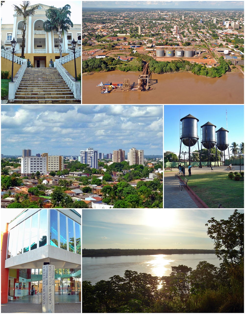 Montage of Porto Velho, Rondônia, Brazil.
