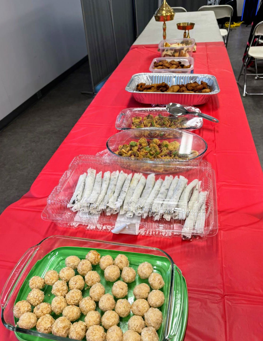 Traditional snacks at Magh bihu celebration at Edmonton, Albert…