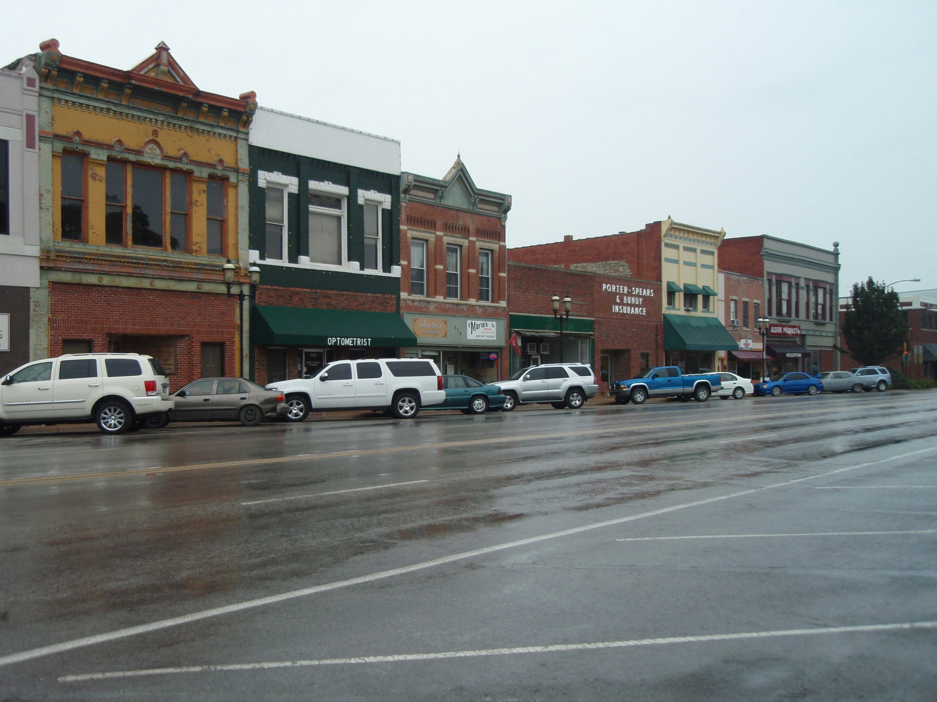 Downtown business district of Ottawa, Kansas
