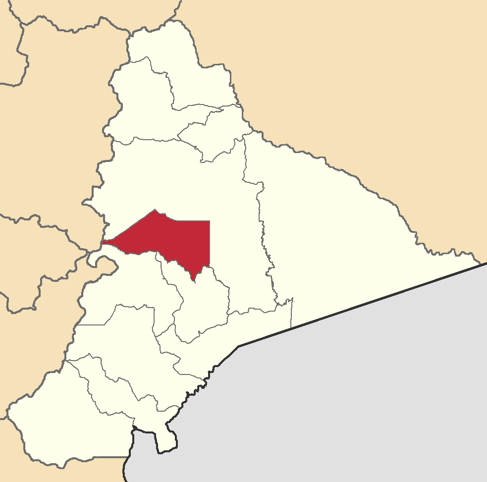Mapa localizador del cantón en Morona-Santiago, Ecuador