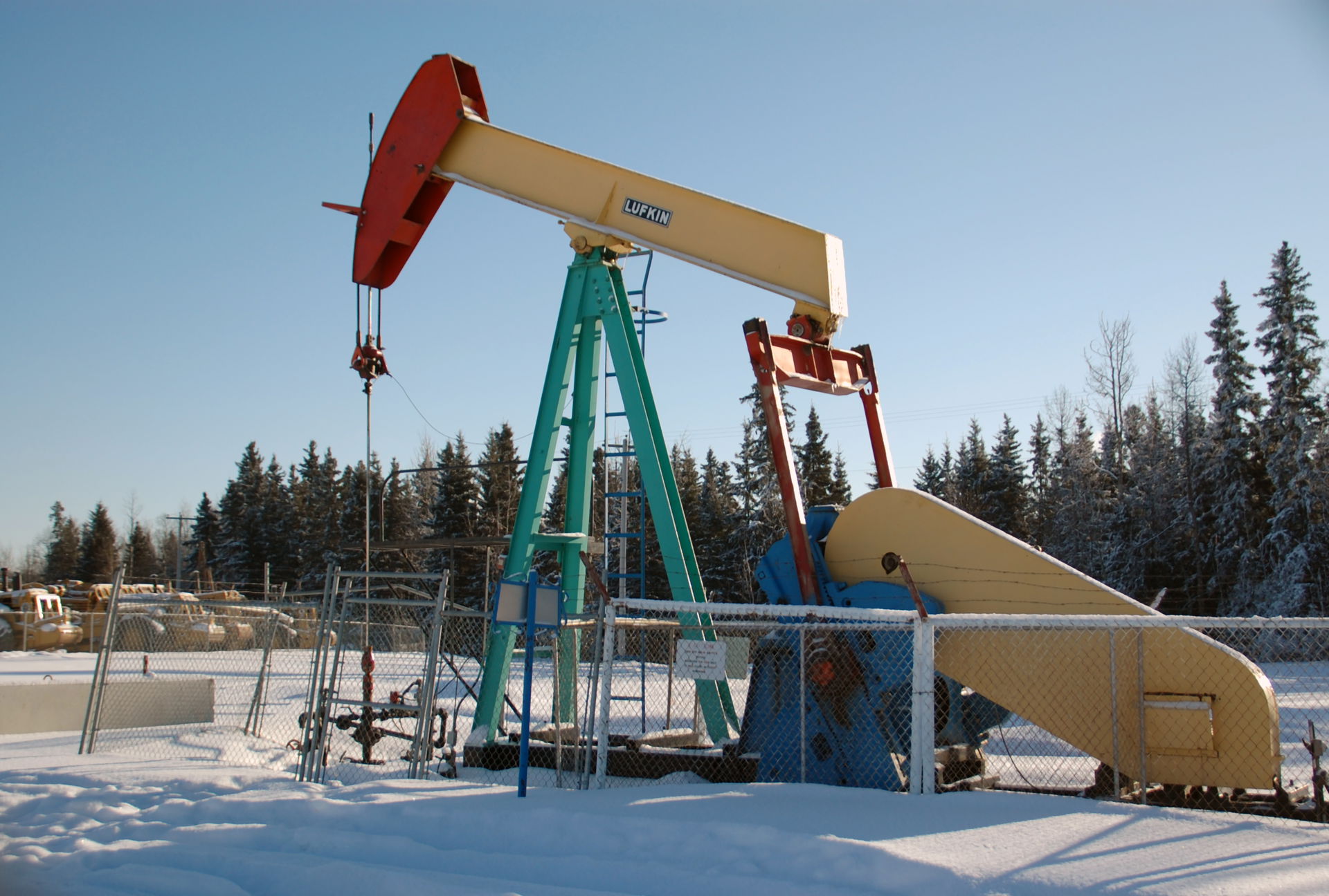 Pumpjack in Drayton Valley, Alberta, Canada