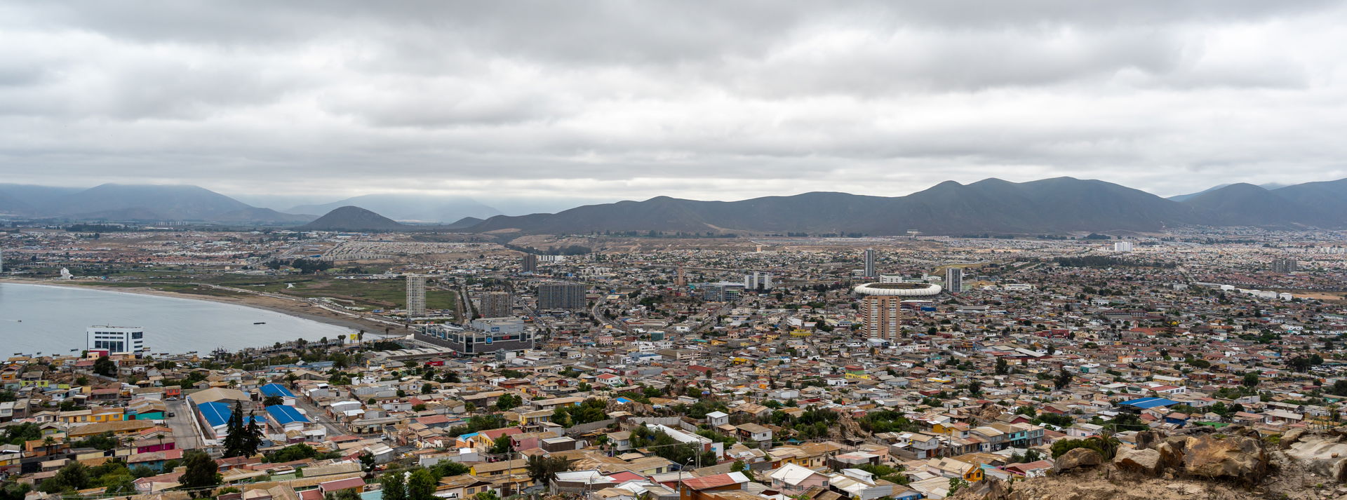 View of Coquimbo, La Herradura Beach, Mosque and Francisco Sánc…