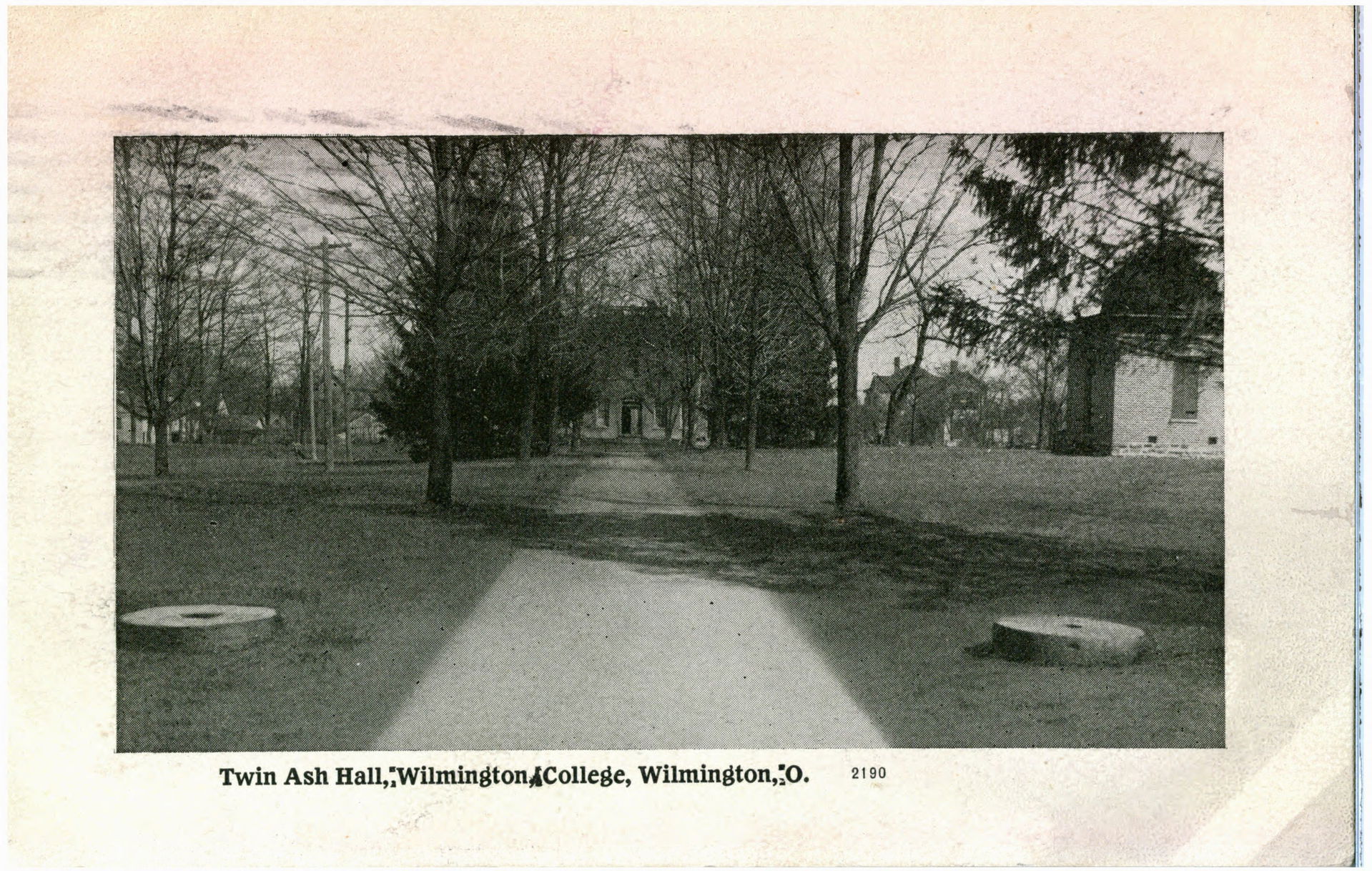 A view of Twin Ash Hall on the campus of Wilmington College whi…
