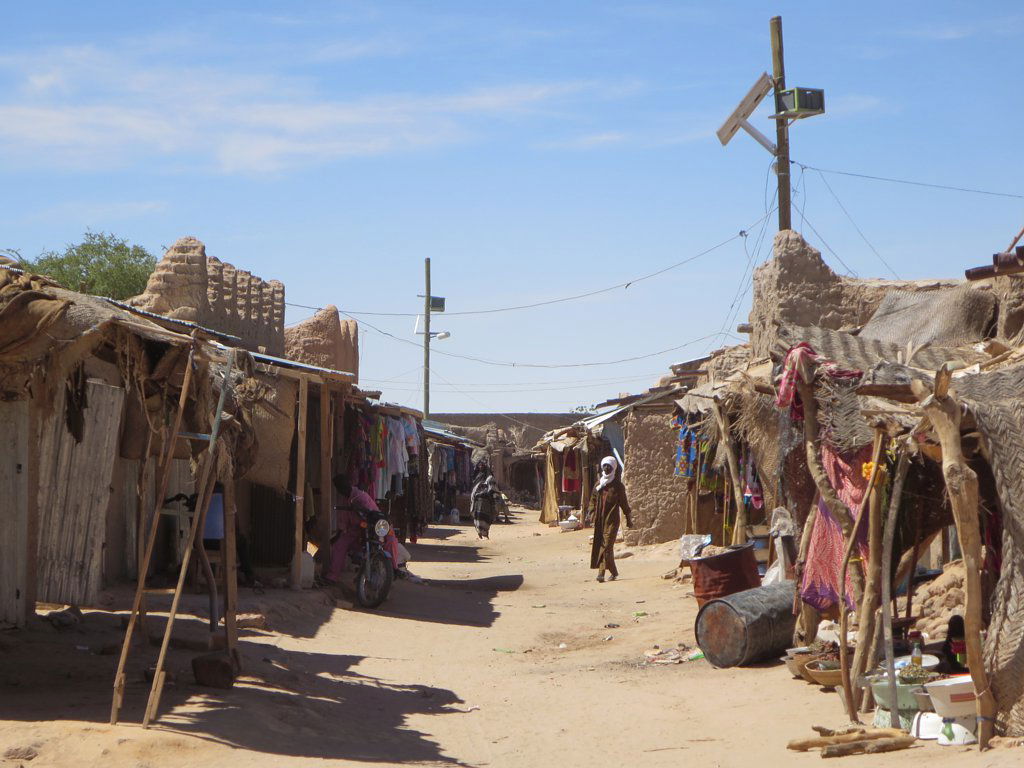 The back streets of Fada in northeastern Chad, Central Africa, …