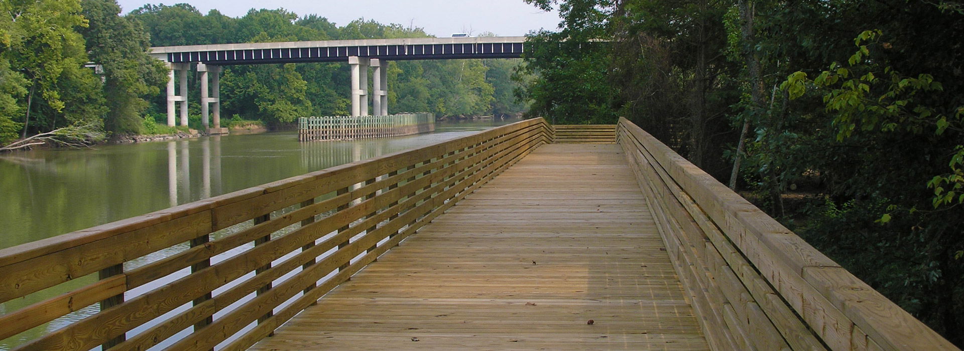 Boardwalk along Roanoke River in Williamston, NC
