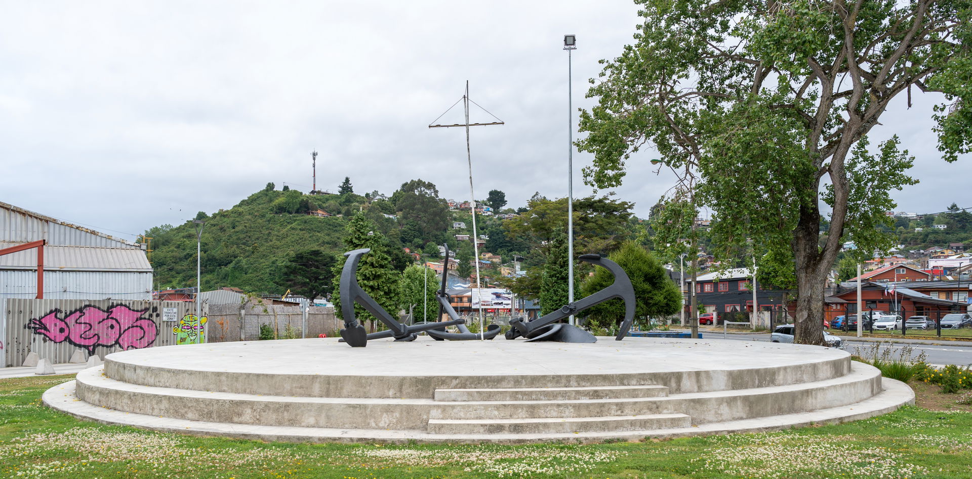 Captain Luis Alcázar Square, Anchor Monument, Puerto Montt.