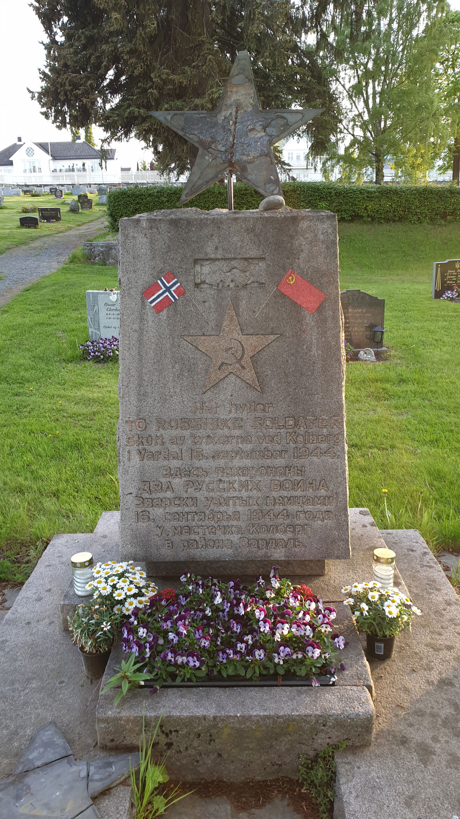 Memorial of two fallen russian soldiers, who were shot by Germa…