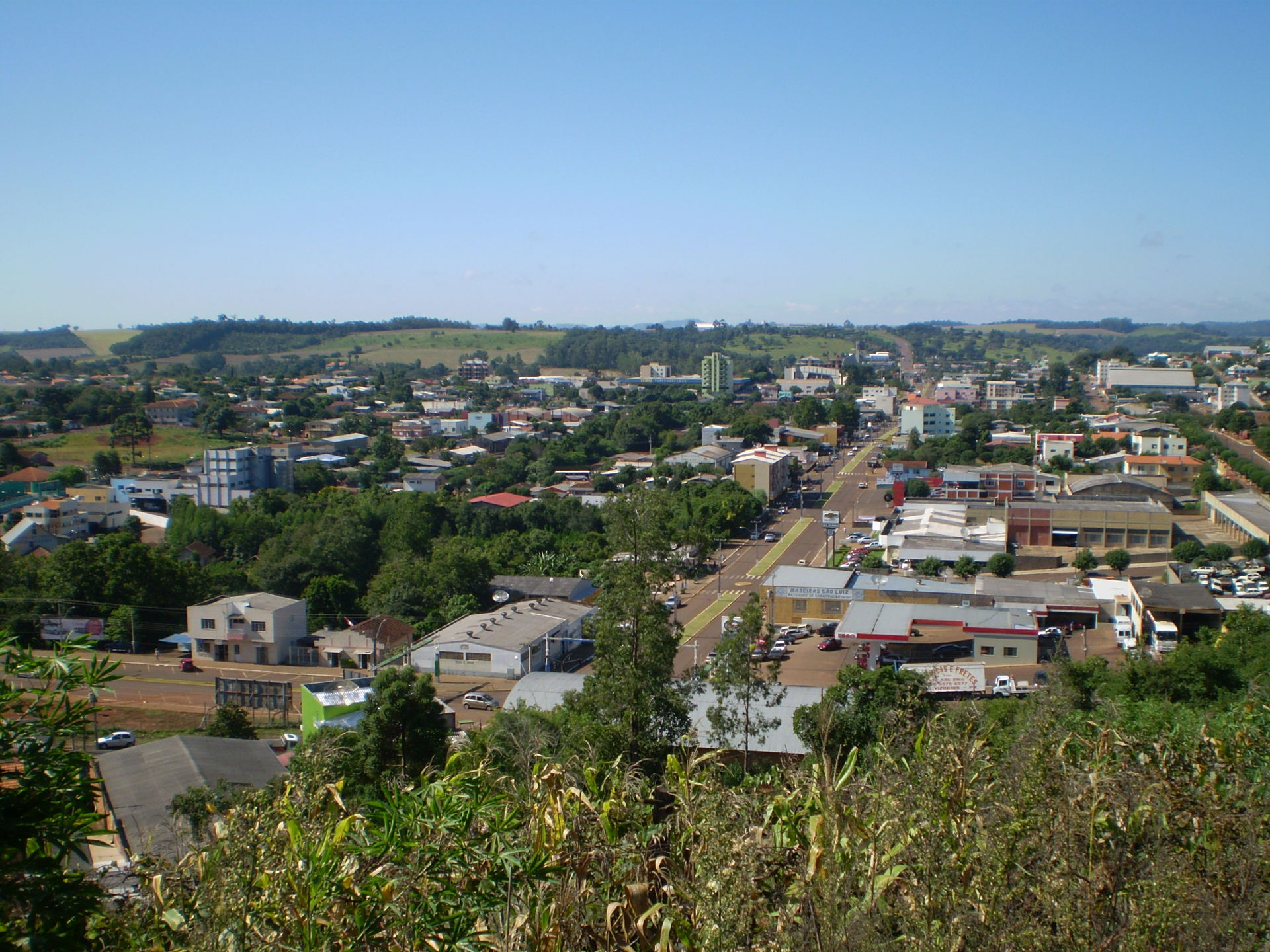 Foto parcial do bairro Cidade Sul, da cidade de Dois Vizinhos, …