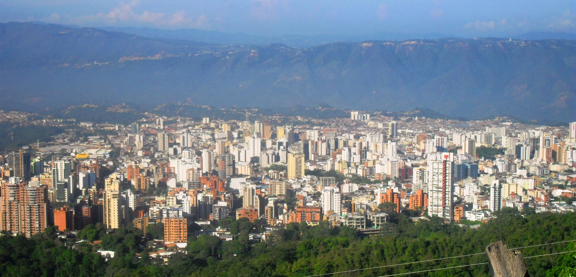 Panoramica de Bucaramanga en la vía a Cúcuta