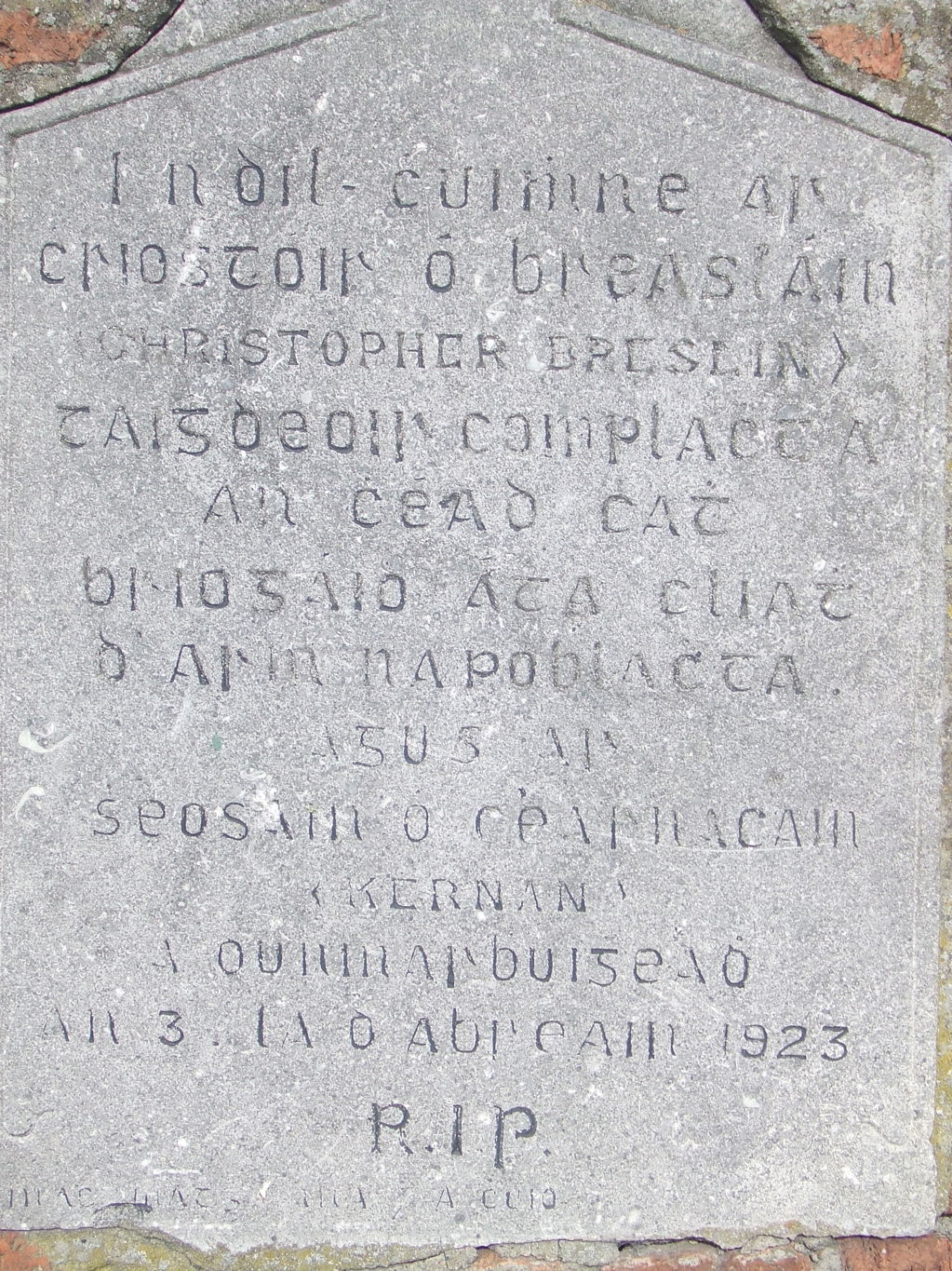 This plaque marks the spot on the Ratoath Rd, Cabra where the b…