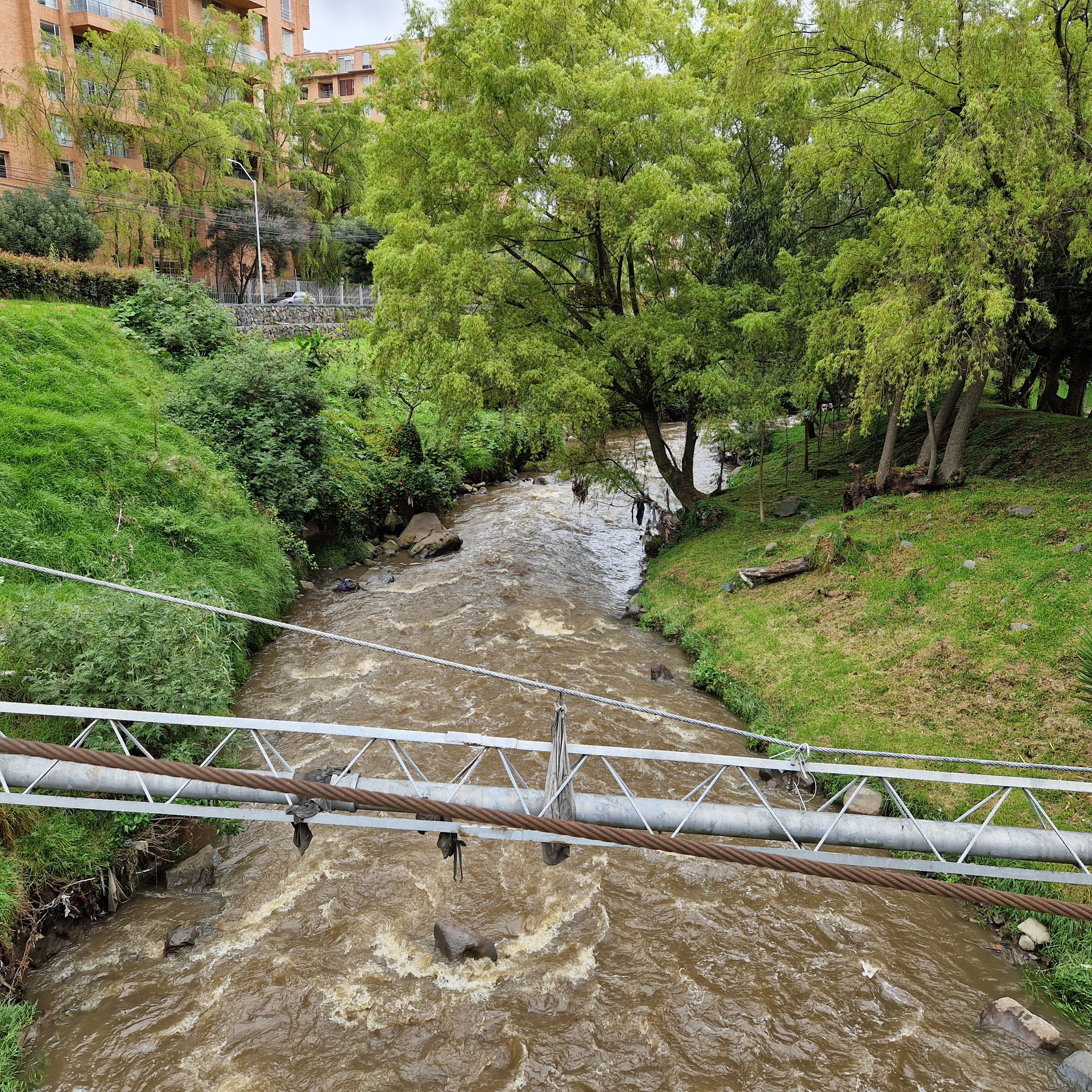 El Río Pasto en el norte de San Juan de Pasto, Nariño