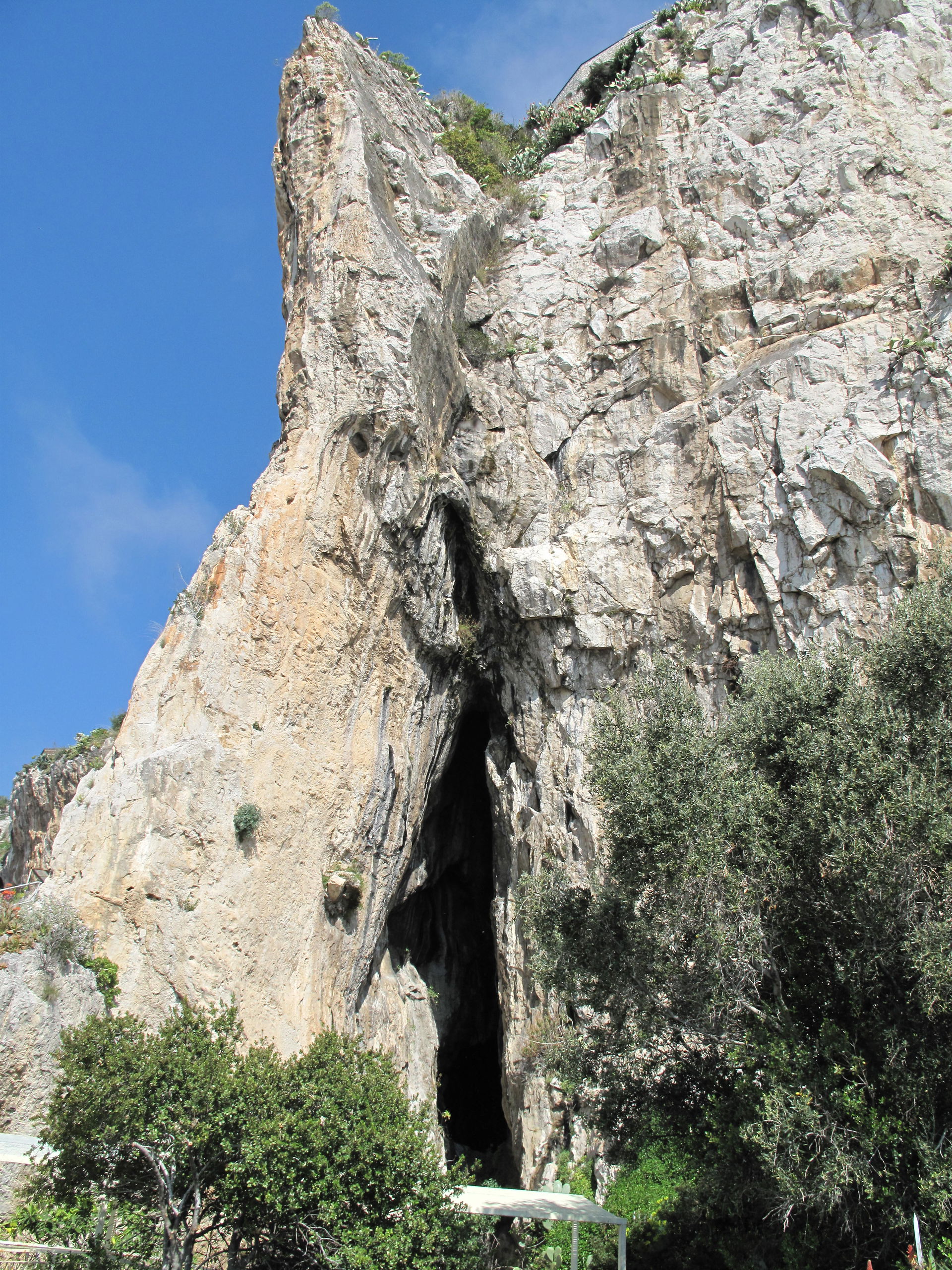 Grotto of Barma Grande in the site of Balzi Rossi, near the Fre…