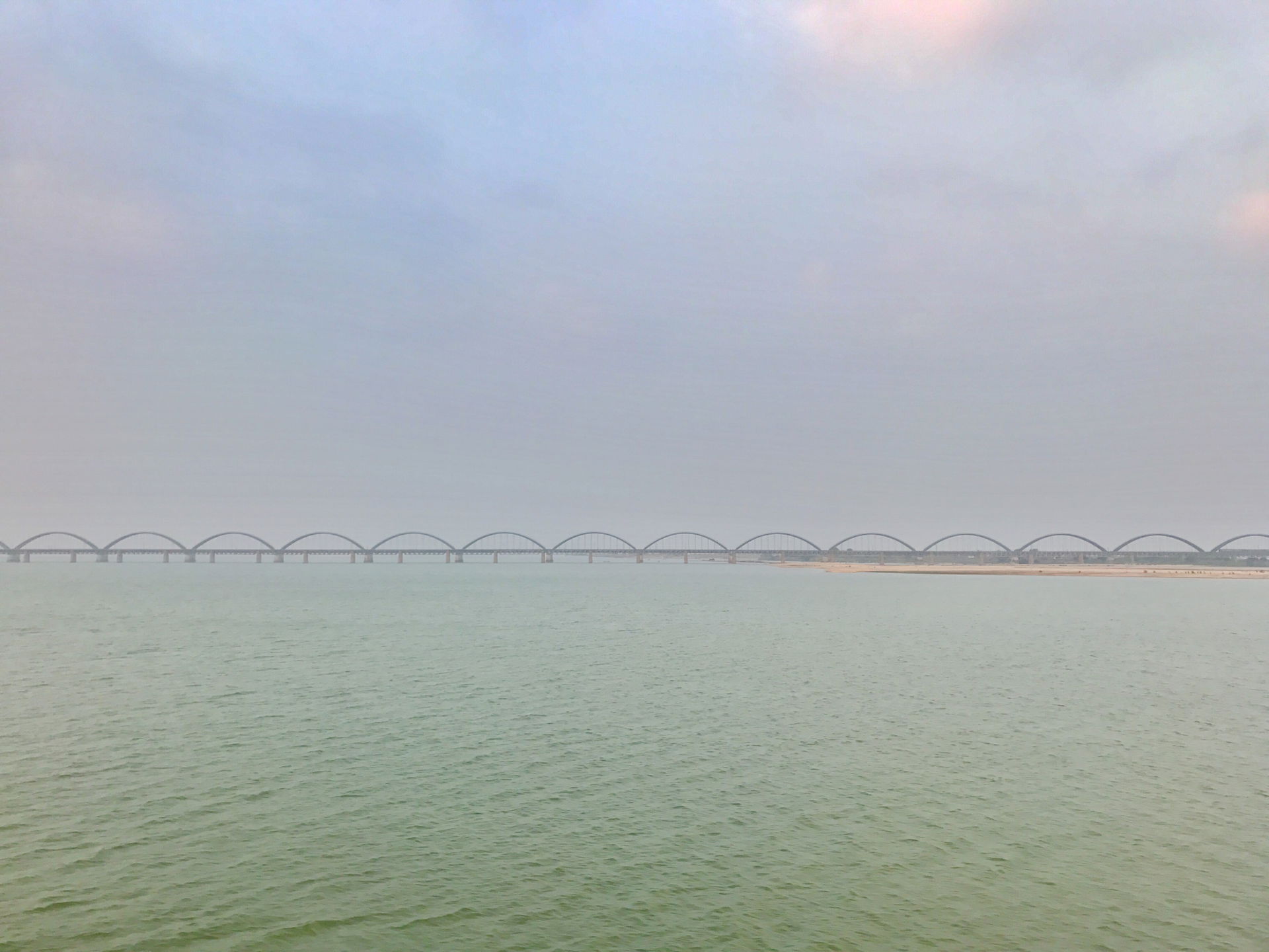 Rajahmundry Railway Bridge from Rail cum Road Bridge