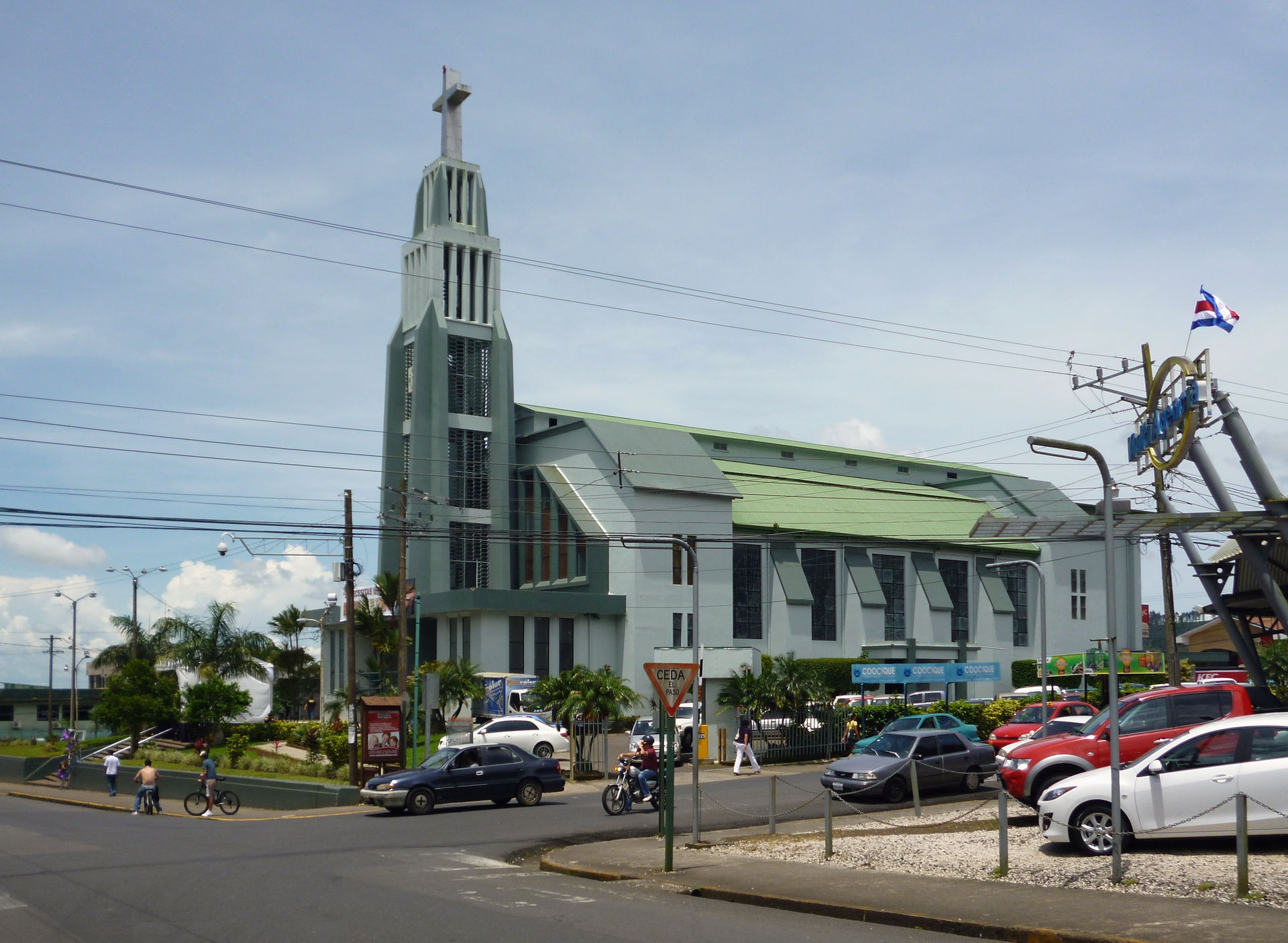 Cathedral of St. Charles Borromeo in Ciudad Quesada, Costa Rica.