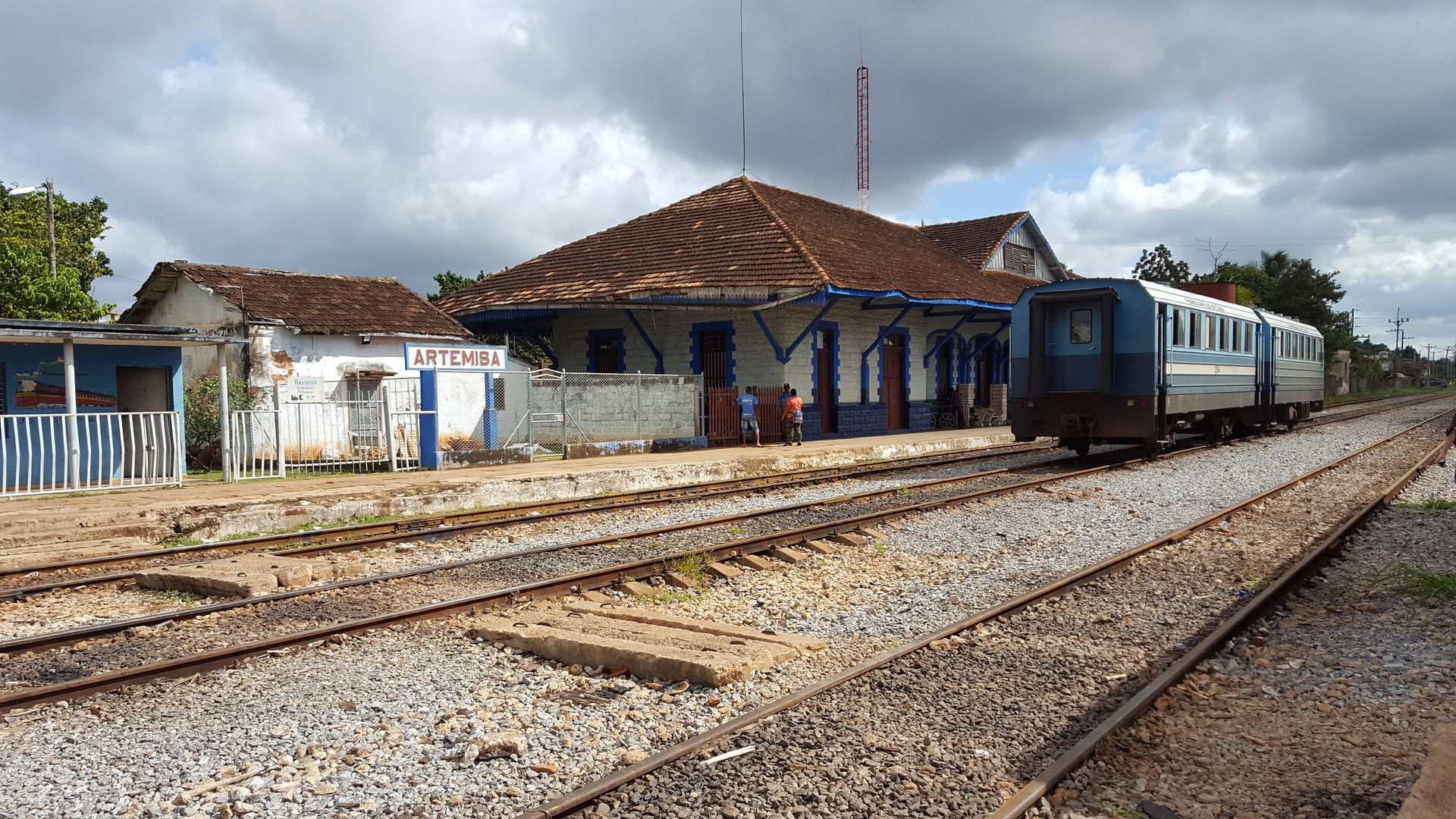 Train station in Artemisa, Cuba