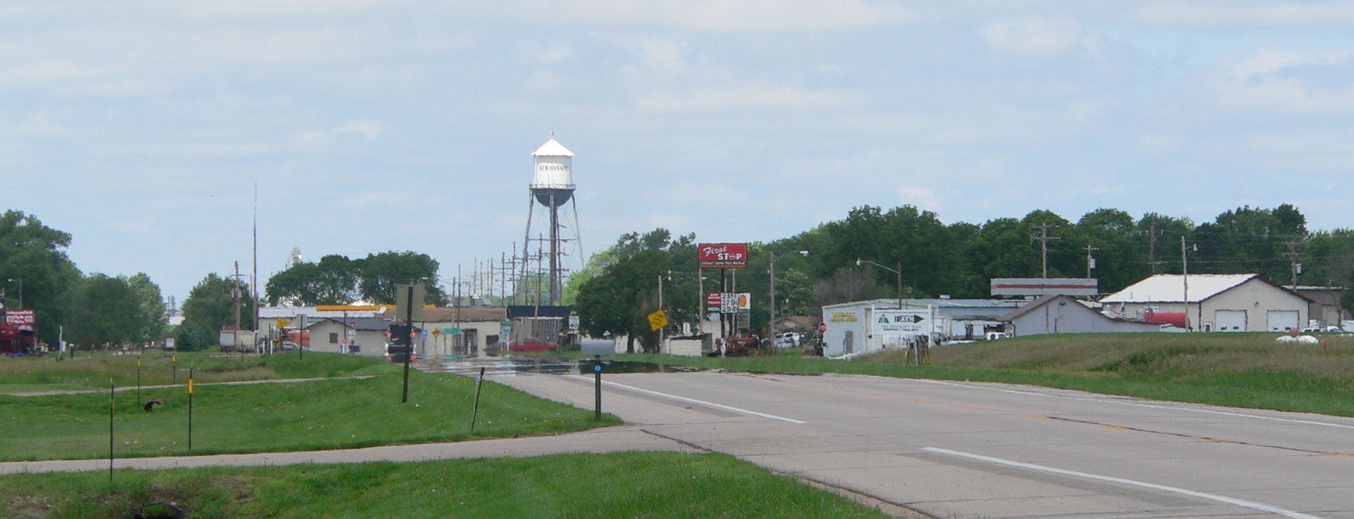 Atkinson, Nebraska, seen from the southeast along U.S. Highway …