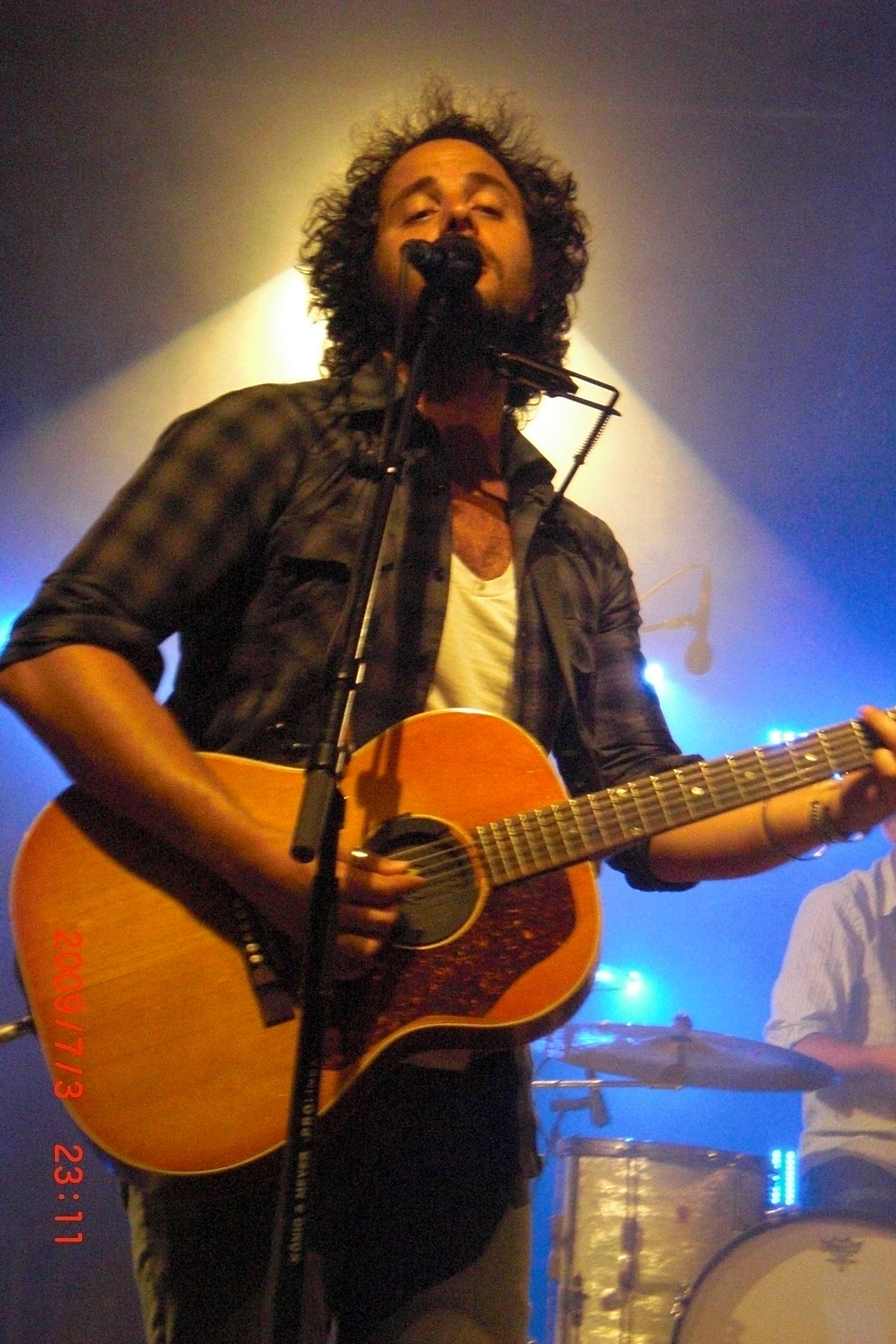 Le chanteur français Bensé en concert le 3 juillet 2009 à Chole…
