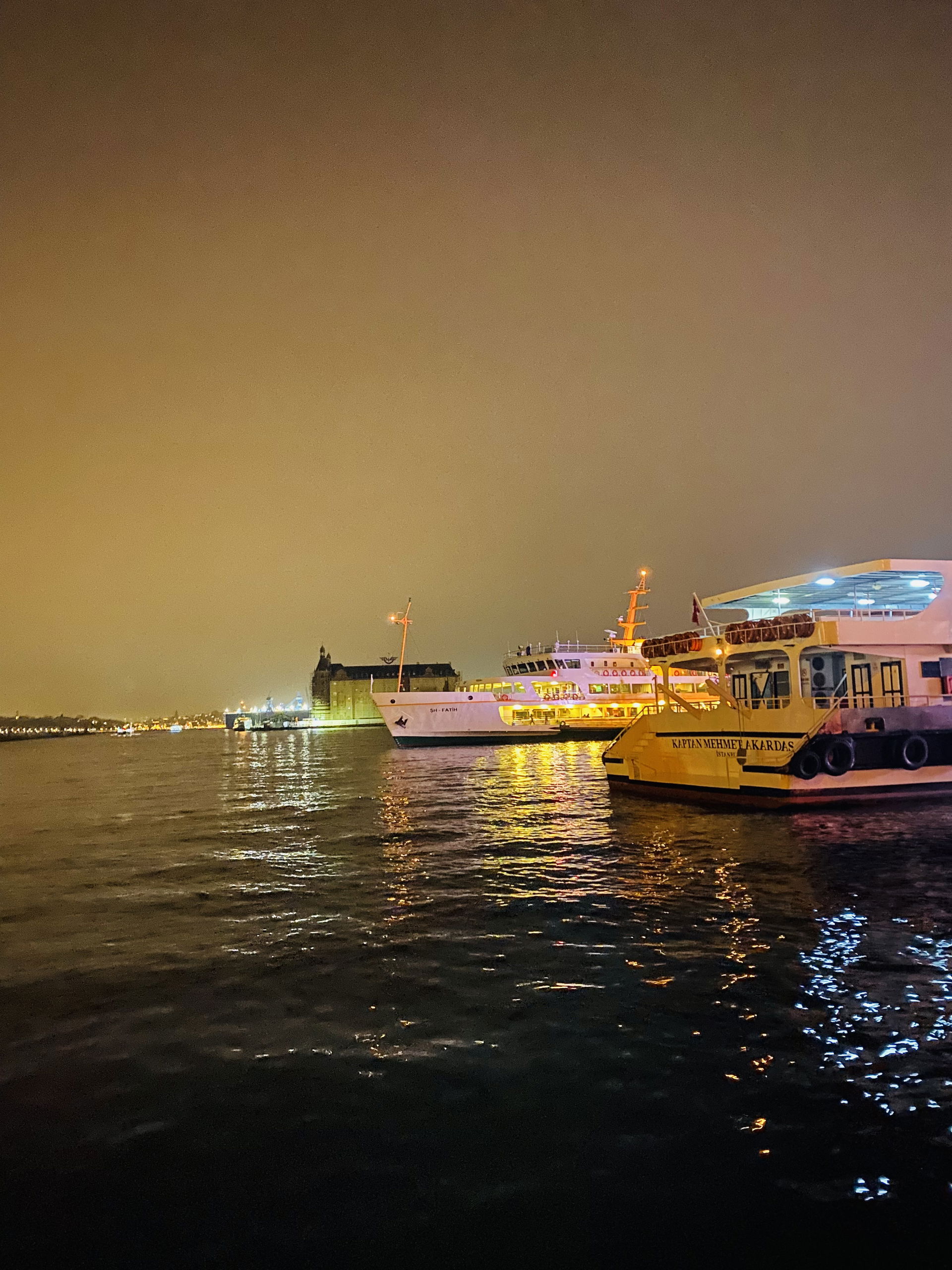 Bosphorus view from Kadıköy Beach.