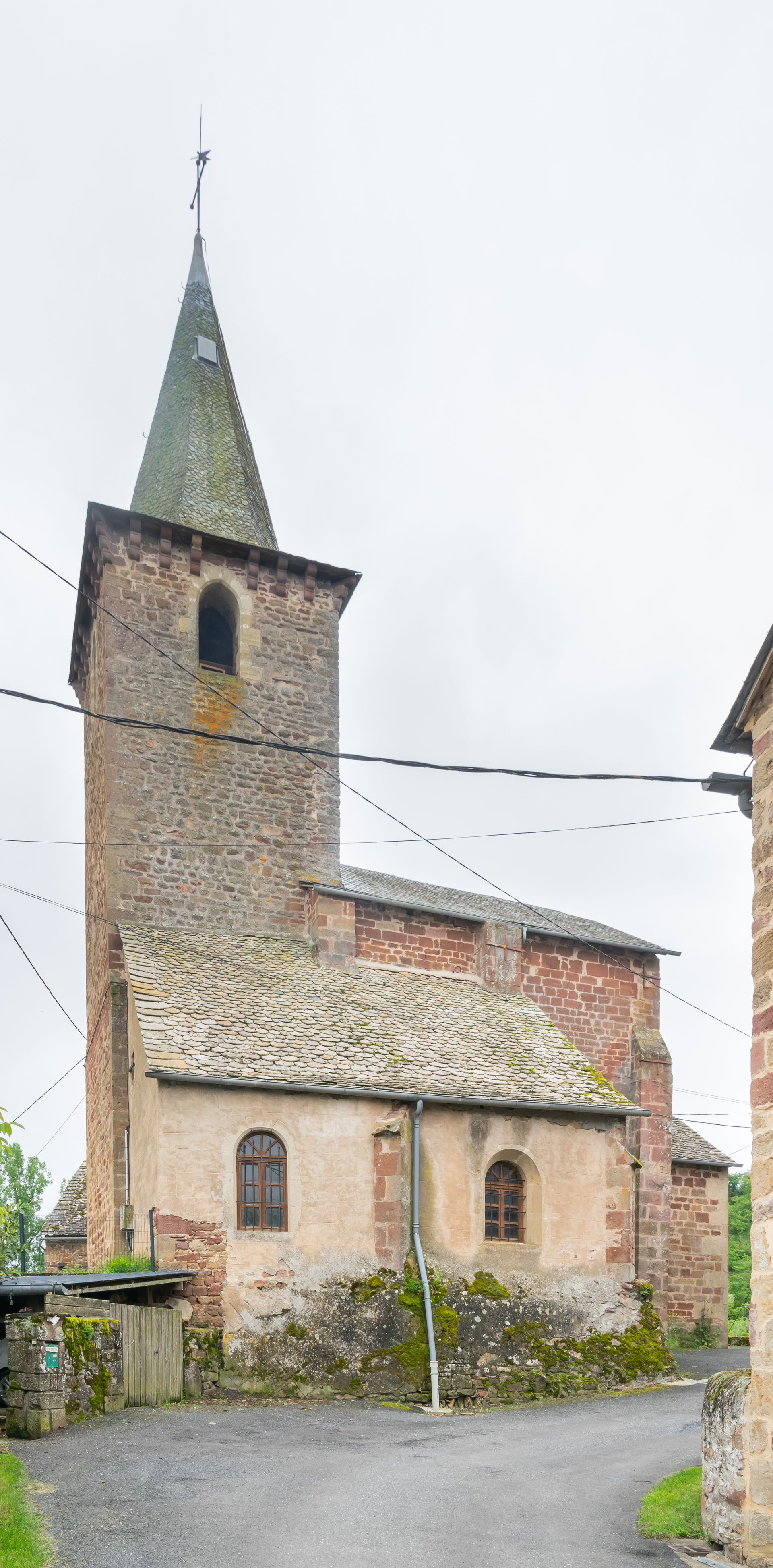 Church of the Assumption in La Loubière, Aveyron, France