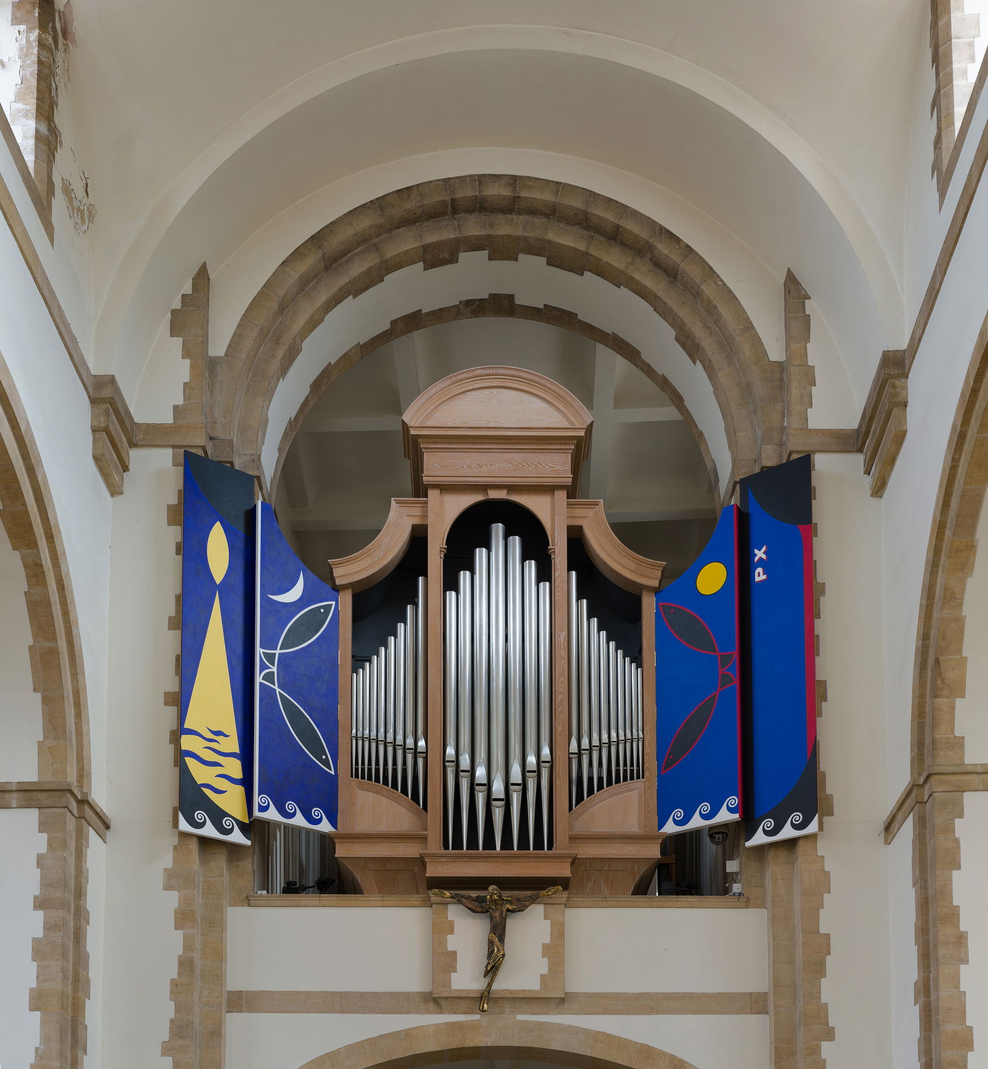 The West Great Organ of Portsmouth Cathedral in Hampshire, Engl…