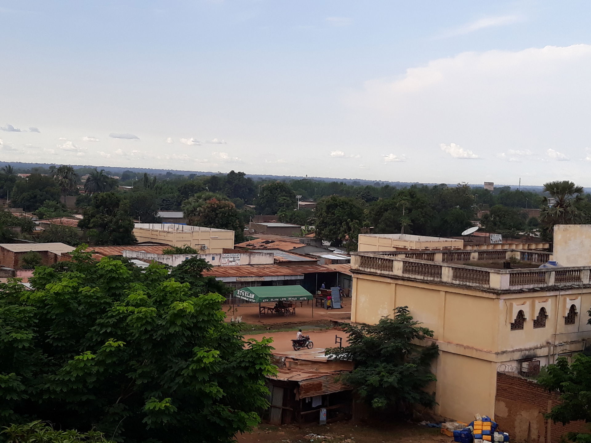 vue aérienne de la ville de Moundou capitale économique du Tchad