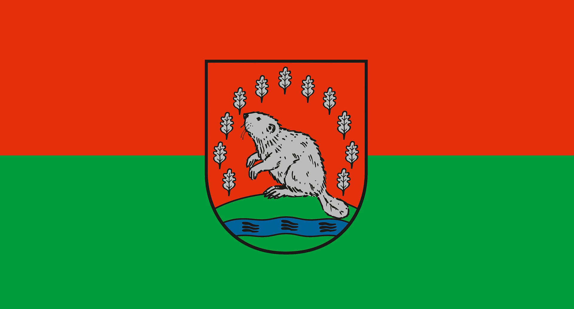 Flag of the German municipality of Beverstedt