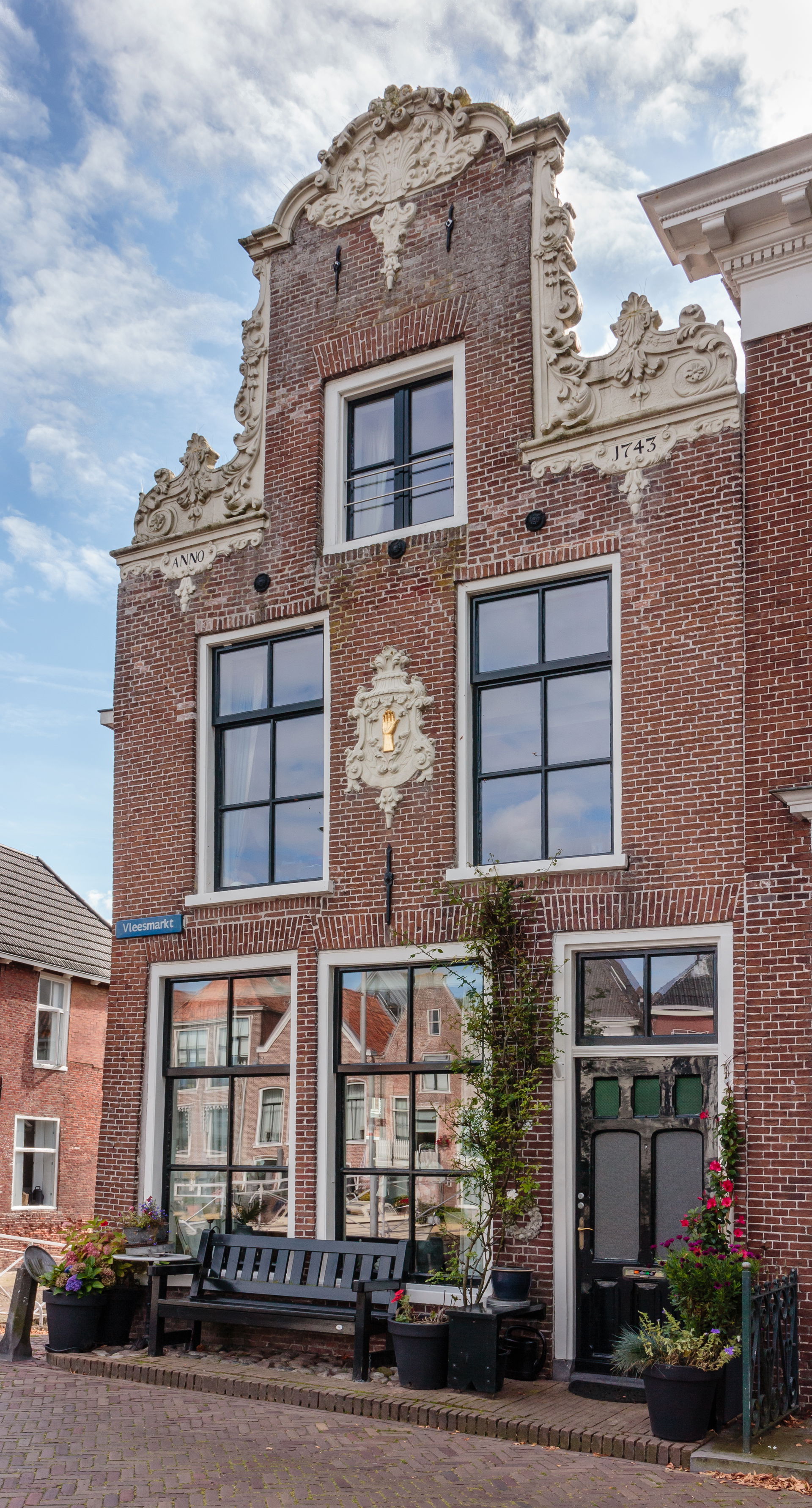 Dokkum, house of Vleesmarkt. 33.