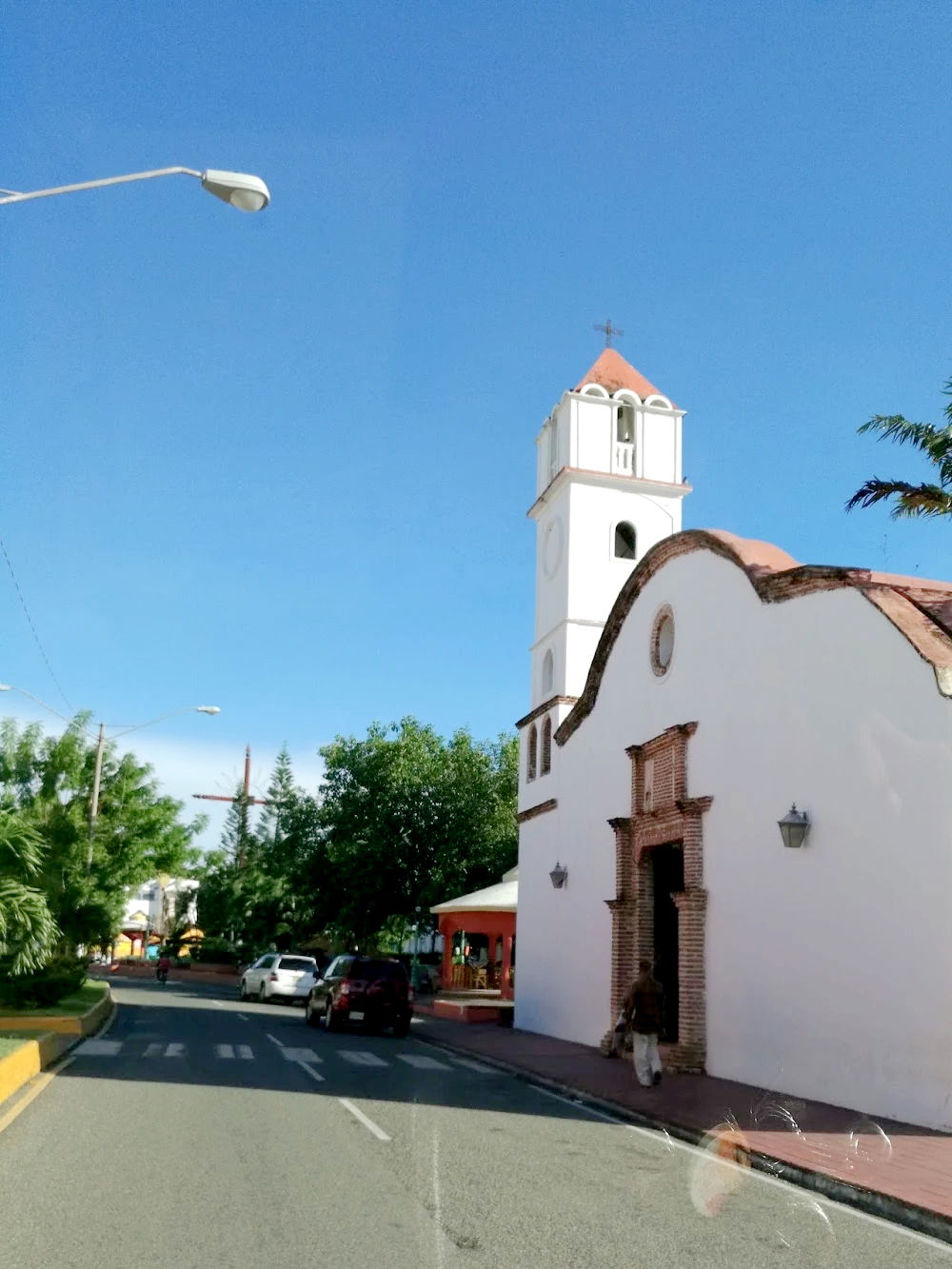 El Seibo Dominican Republic church and street.