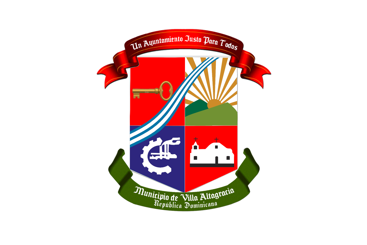 Flag of Villa Altagracia, Dominican Republic