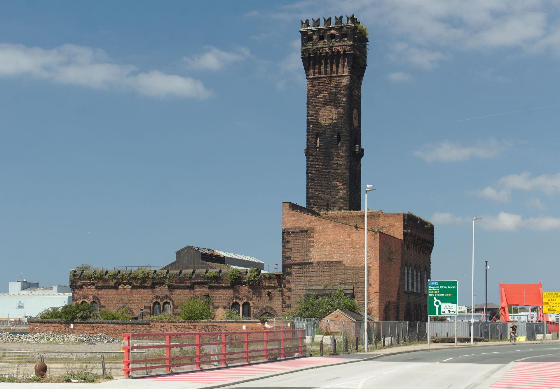 The grade II listed disused pumping station for the East Float …