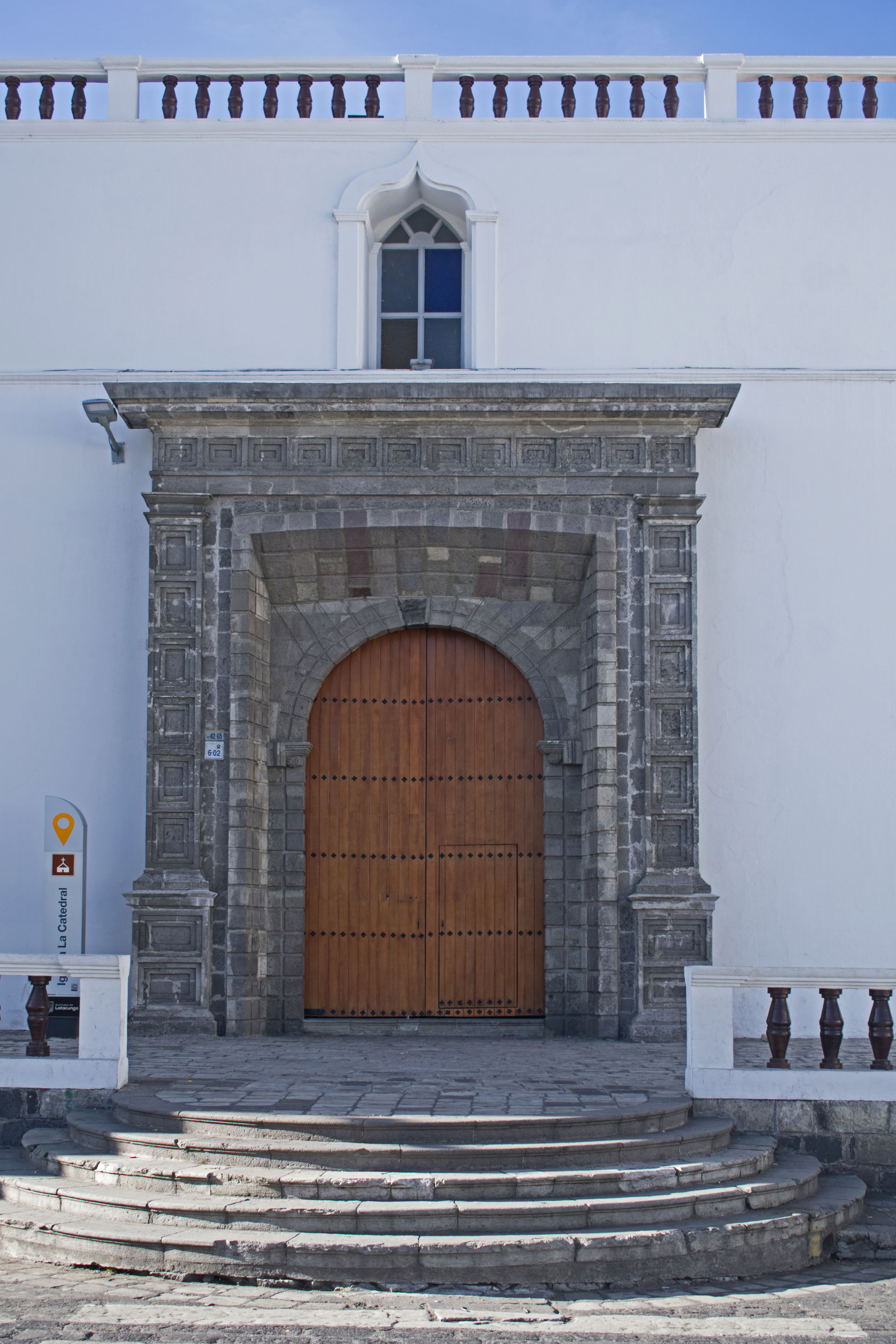 The northern entrance of the Catedral de Latacunga, Latacunga, …