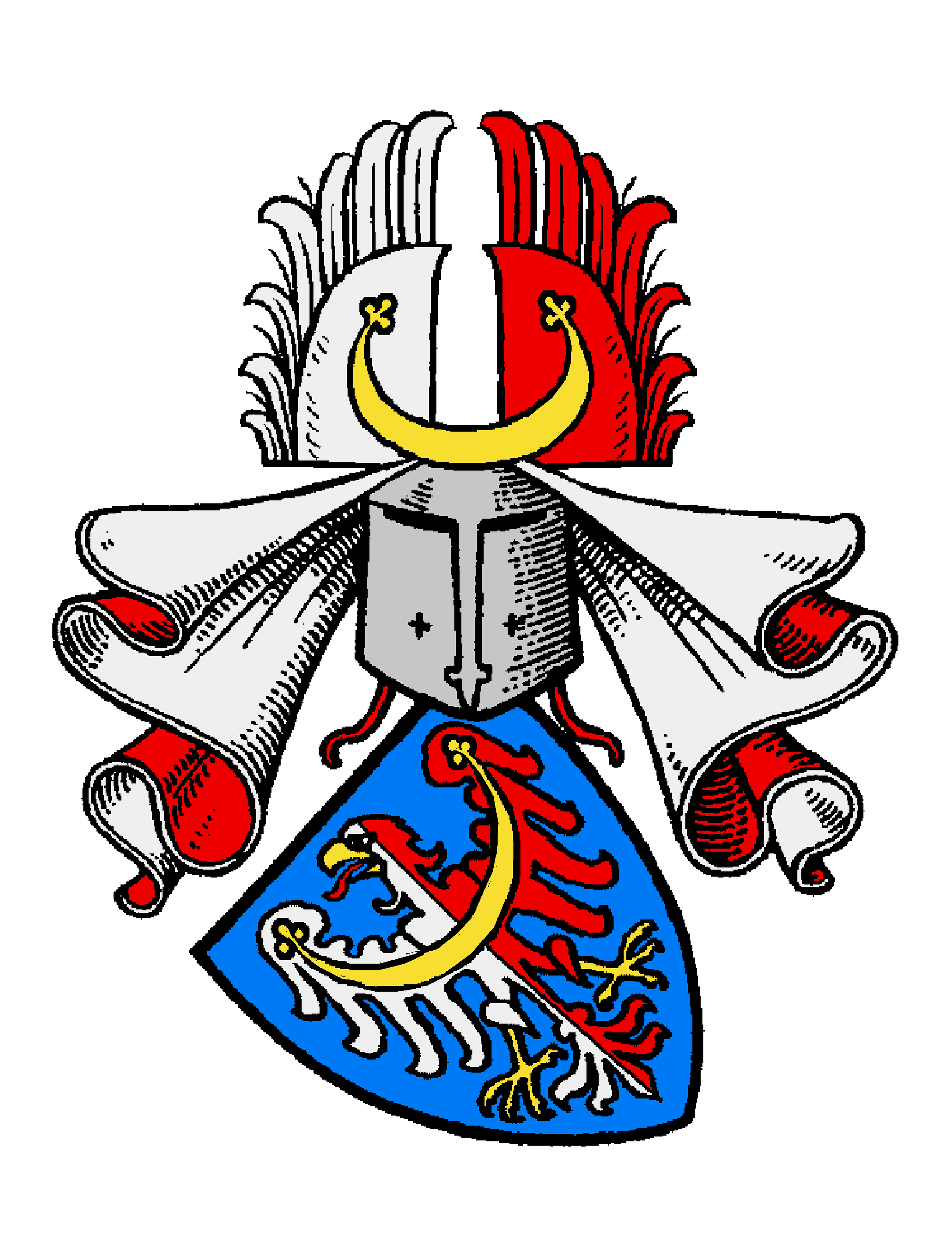 Wappen der Sahrer von Sahr, auch: Schdiar von Schdiar, gelegent…