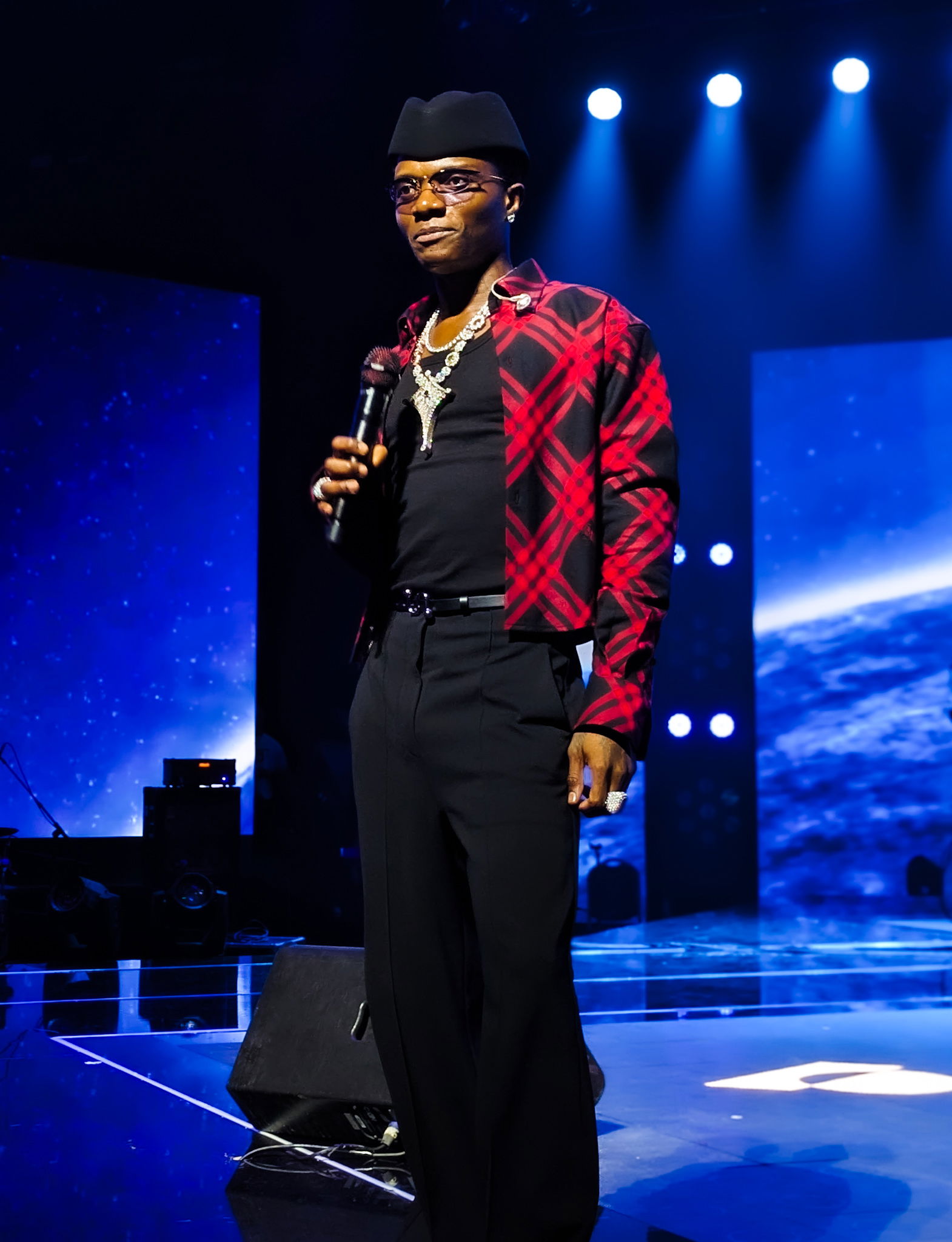 Wizkid performance in the Canex mega concert in Algiers in 2025