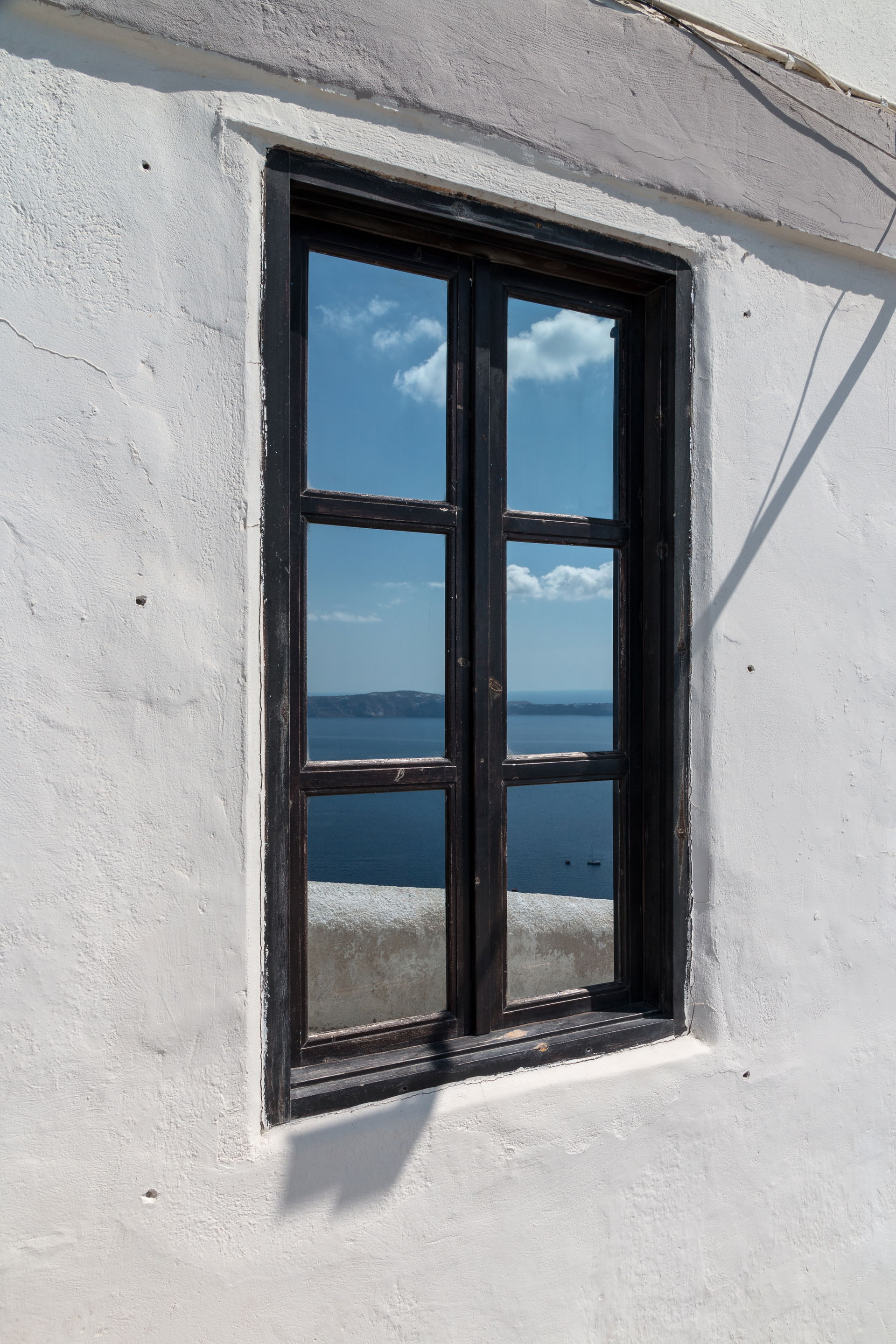 Window in Fira, Santorini, Greece