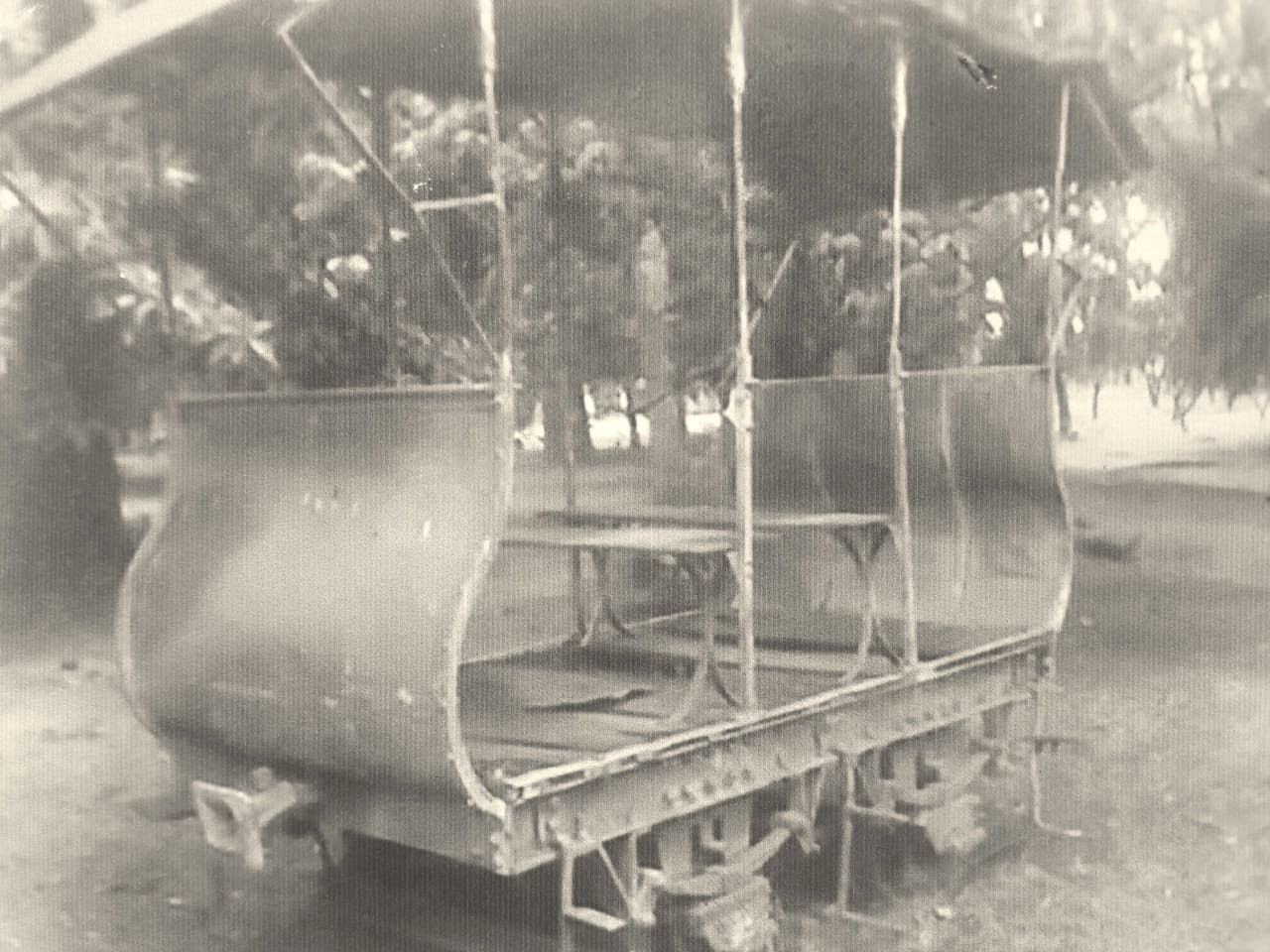 Horse tram that travelled until 1966 from Ingenio Santa Barbara…