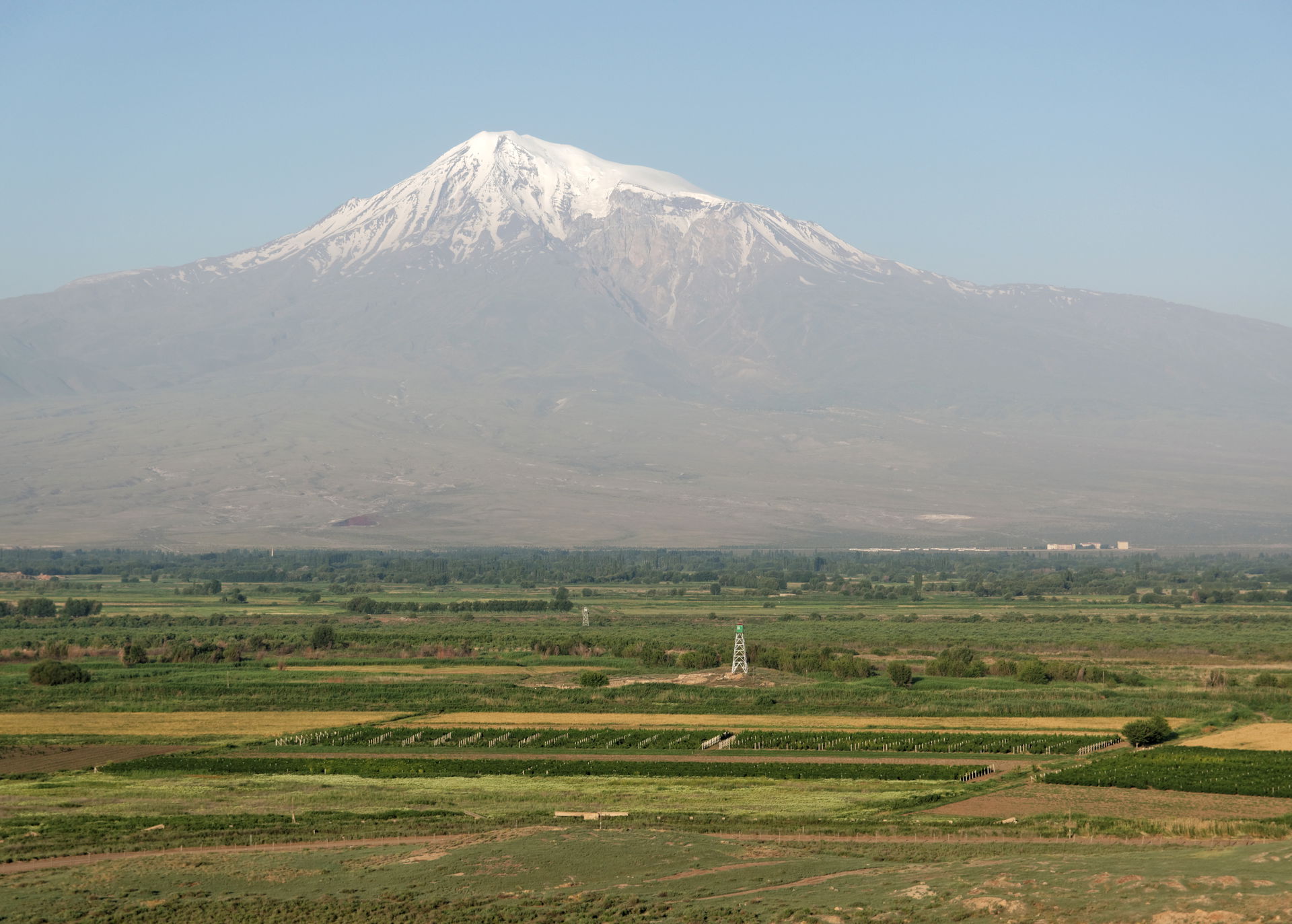 Mount Ararat. Ararat Plain, Noah's Ark, Armenia.