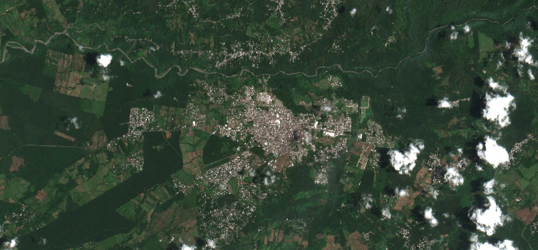 Coatepeque Town - Guatemala Satellite View