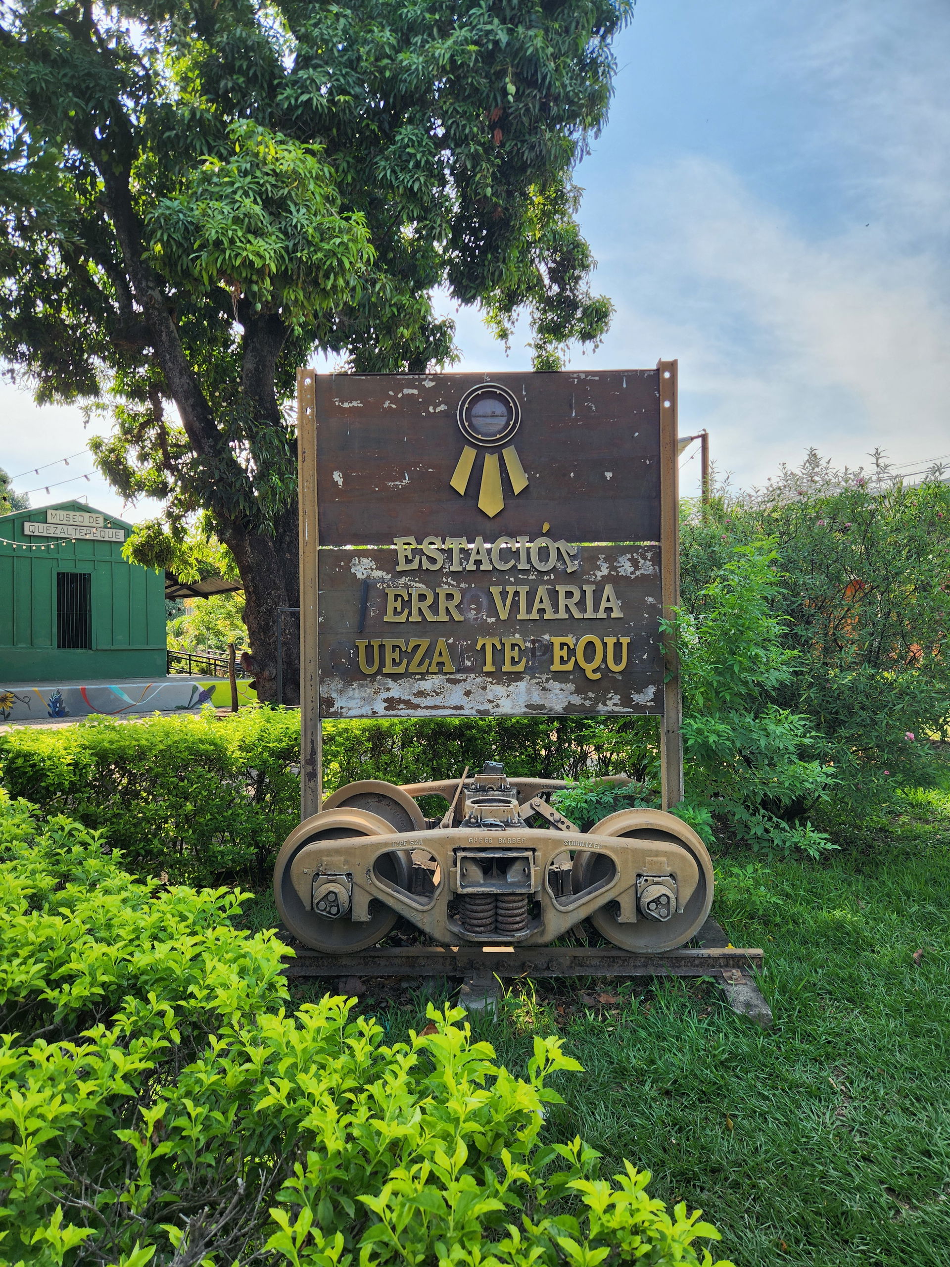 Old Sign of the Quezaltepeque Train Station, El Salvador