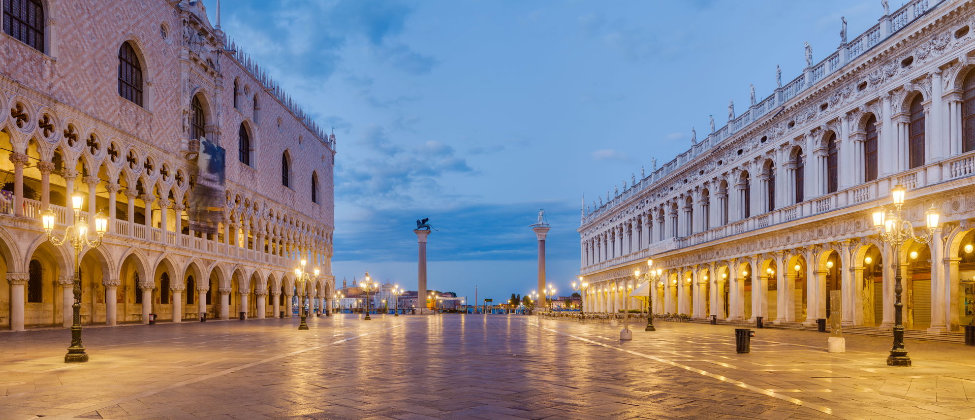 View of Piazzetta San Marco toward Grand Canal of Venice, at da…