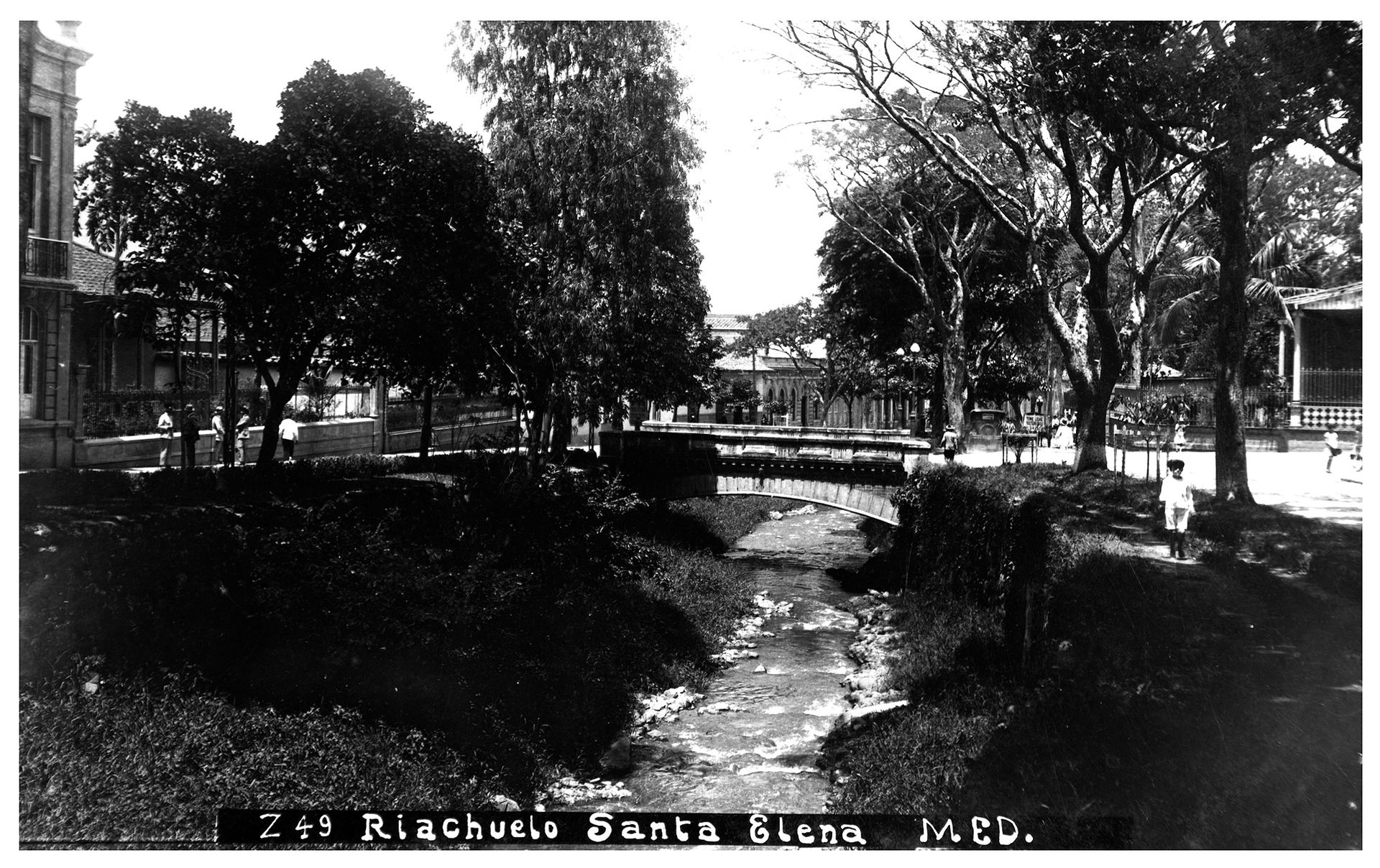 Riachuelo Santa Elena. Santa Elena (Medellín), 1915