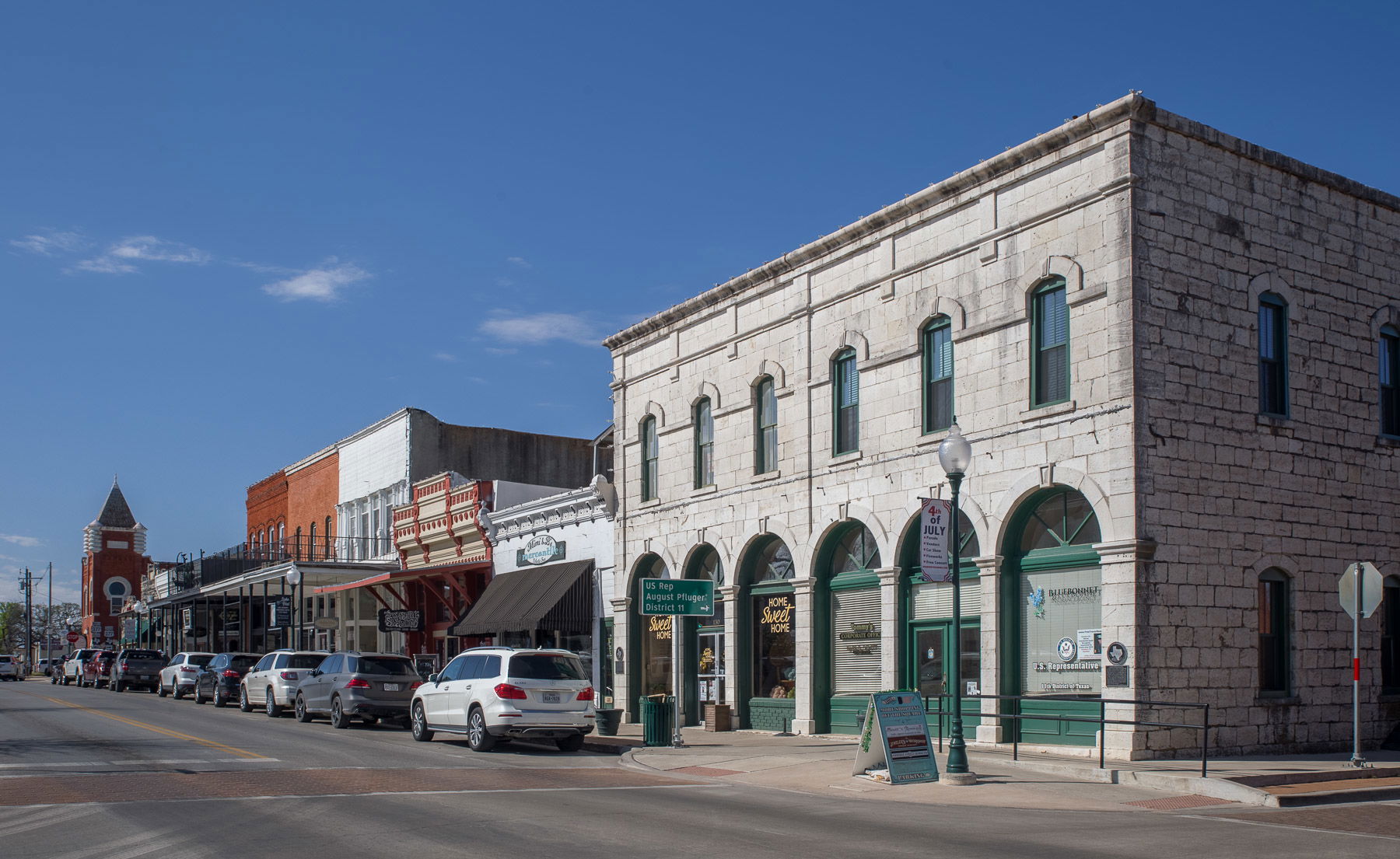 Buildings in downtown Granbury, Texas