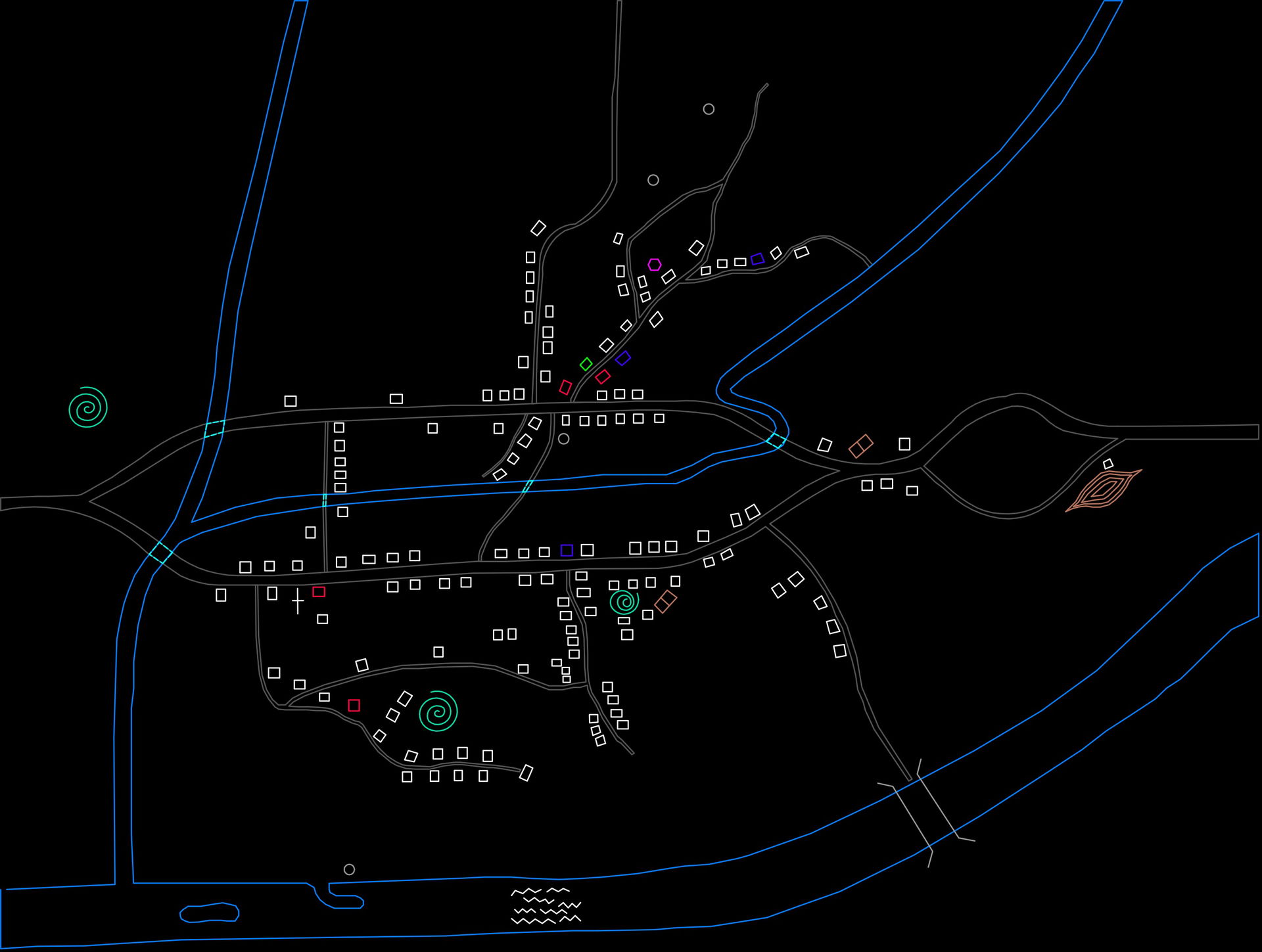 This is an illustrated map drawn from childhood memories of a f…
