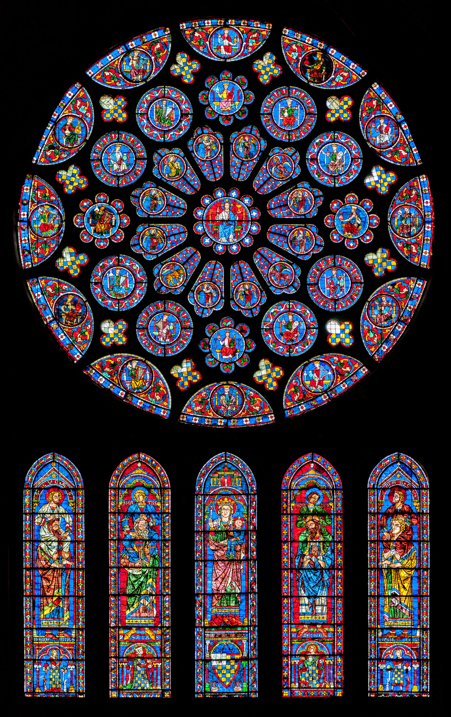 Fensterrosette Süd - 122 in der Kathedrale Notre-Dame von Chart…