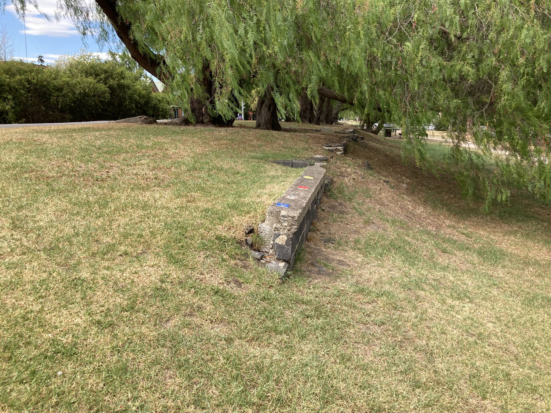 Remnants of the disused platform of the former North Fitzroy st…