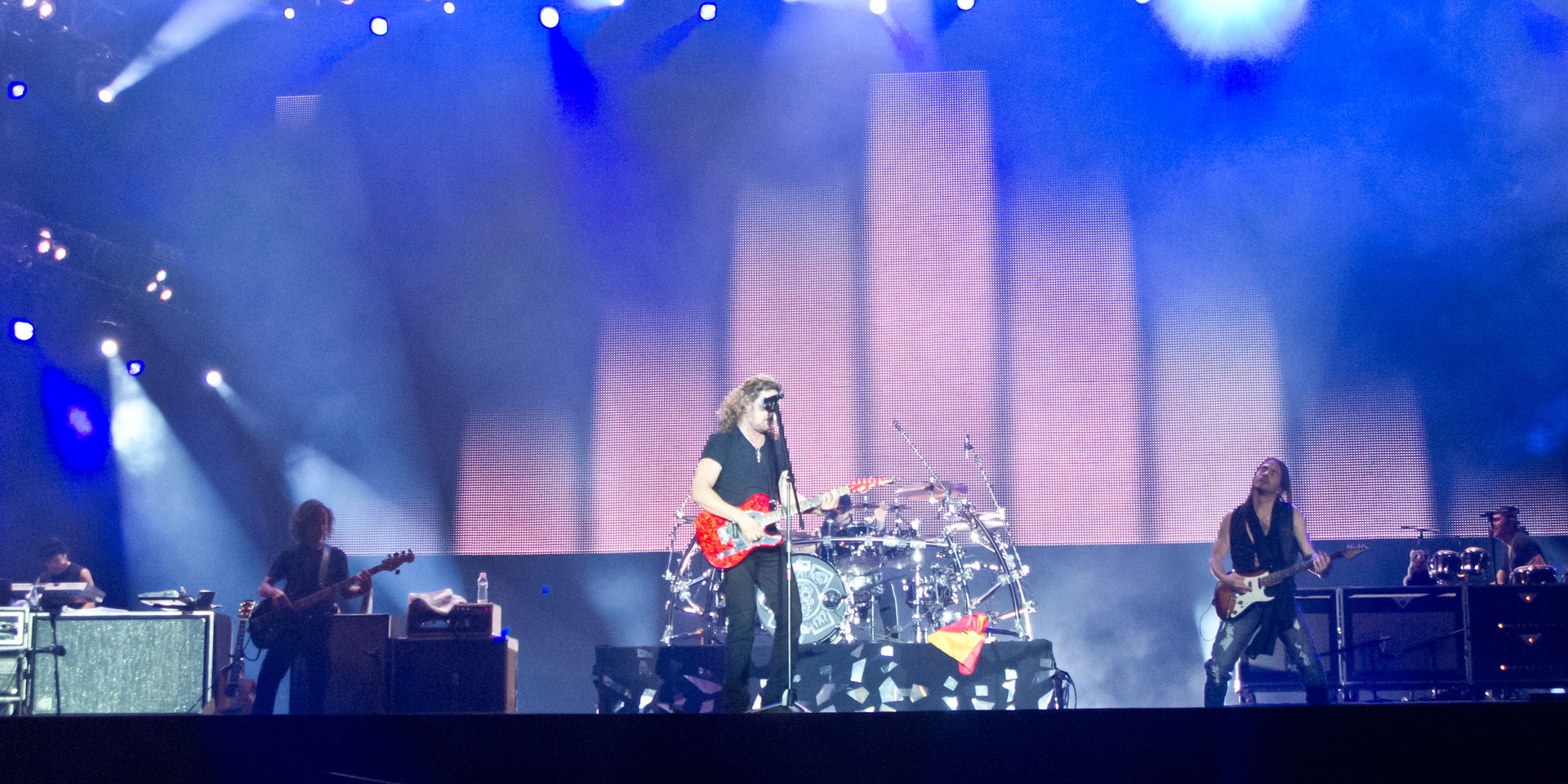 Maná in concert in Rock in Rio in Madrid in 2012.